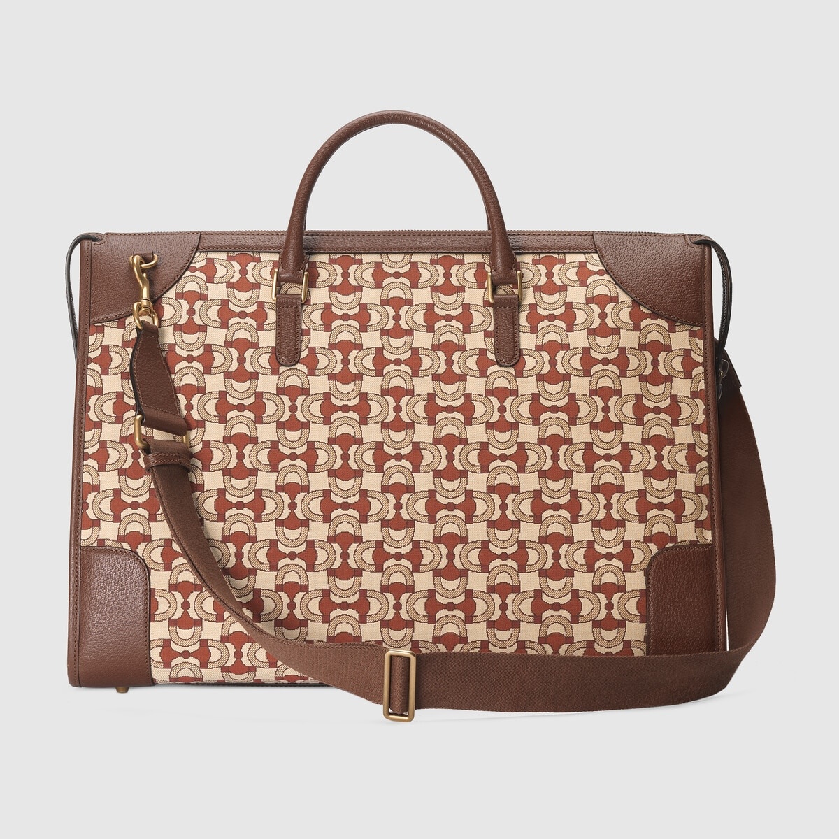 Interlocking G jacquard duffle bag - 3