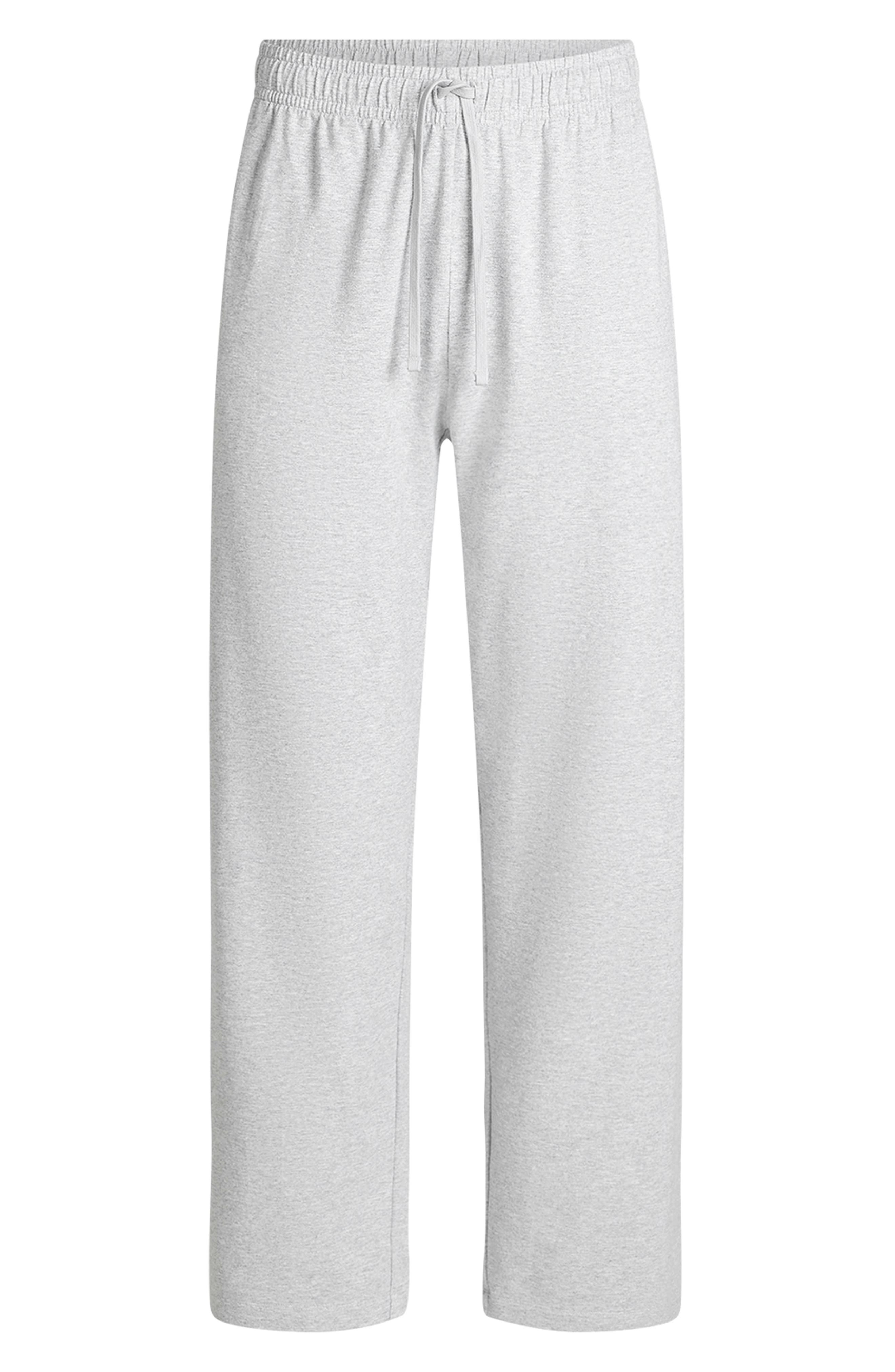 SKIMS Straight Leg Stretch Lounge Pants in Heather Grey at Nordstrom - 4