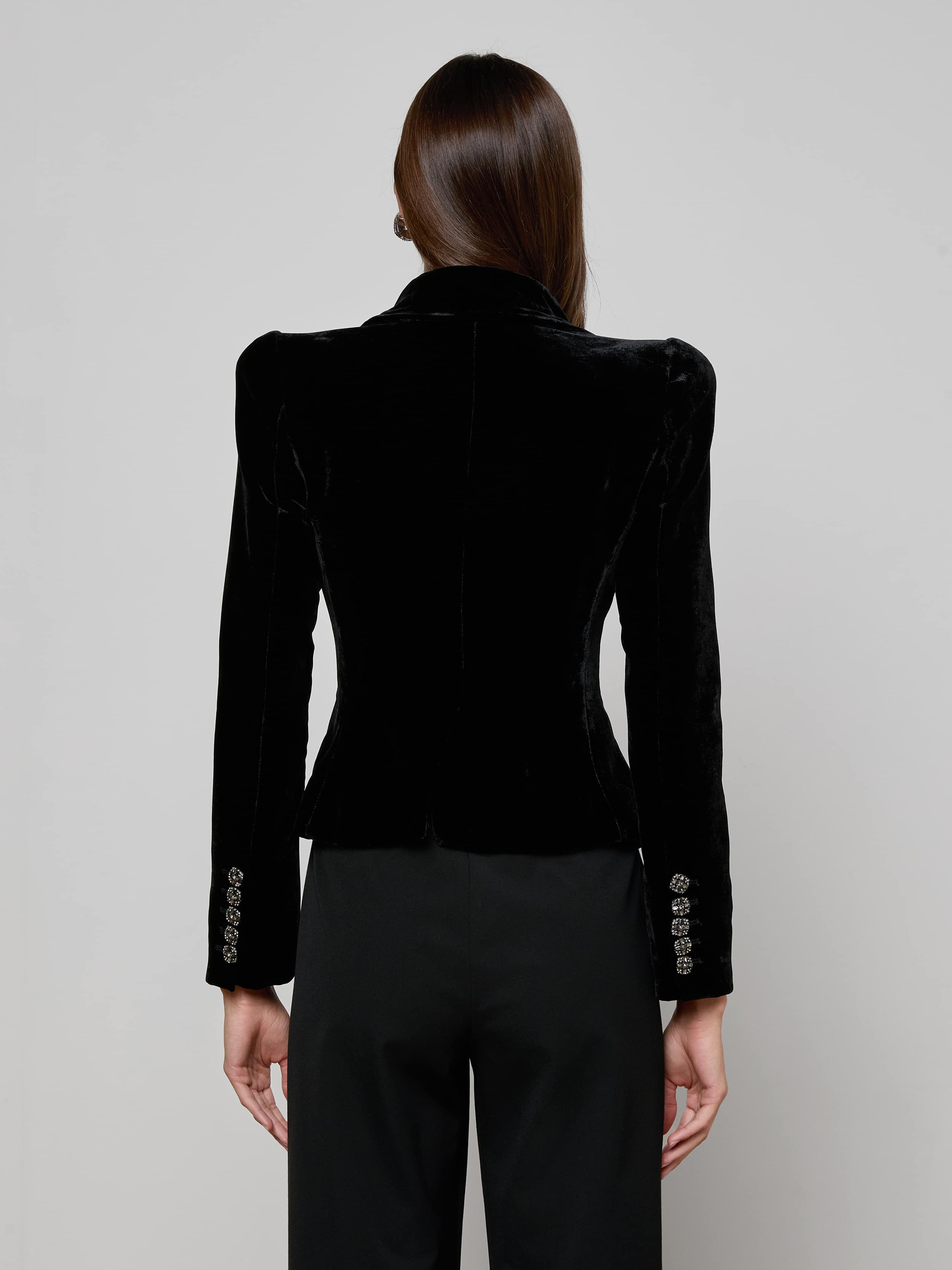 Bethany Velvet Blazer - 5