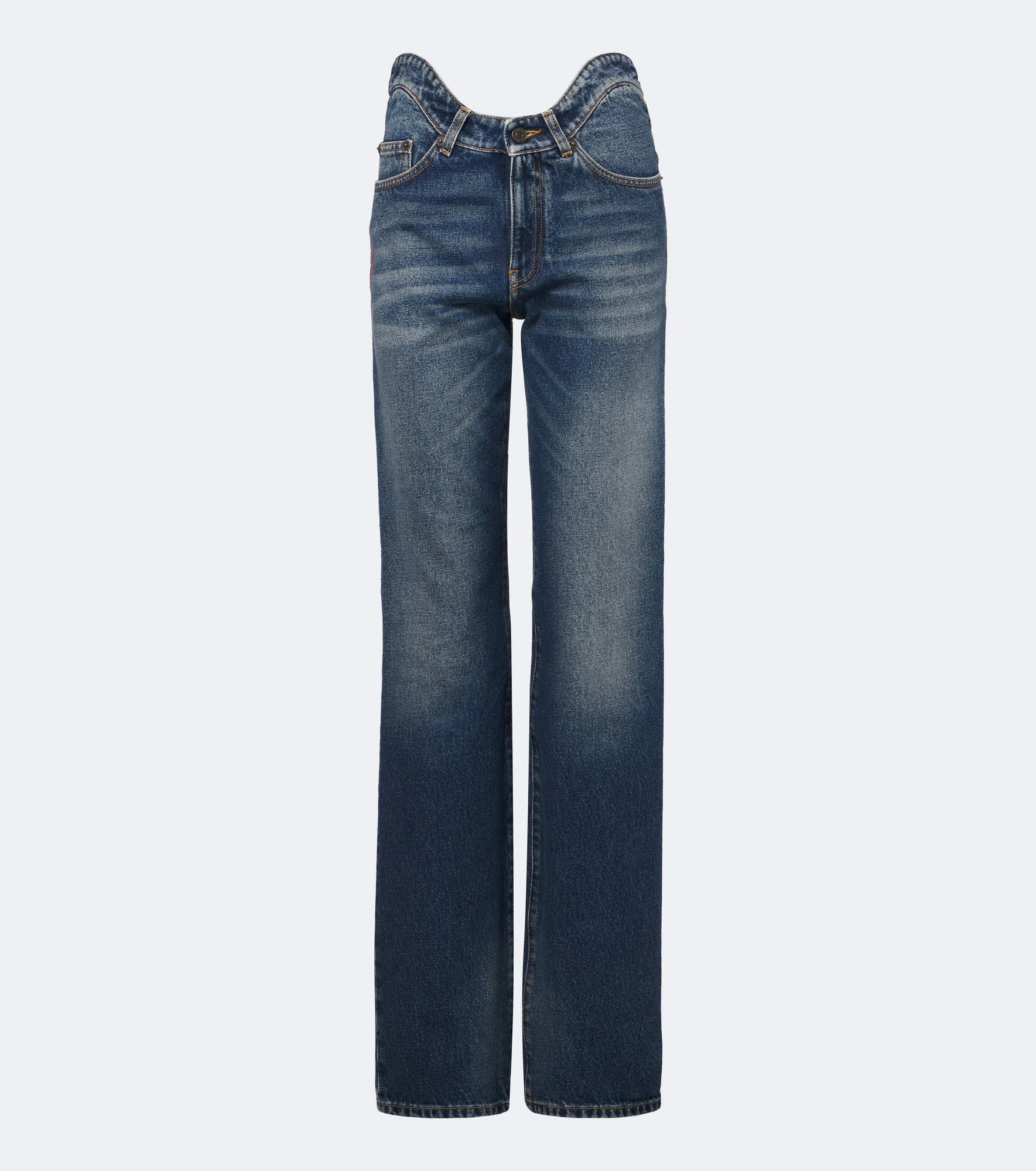 Faded straight jeans - 1