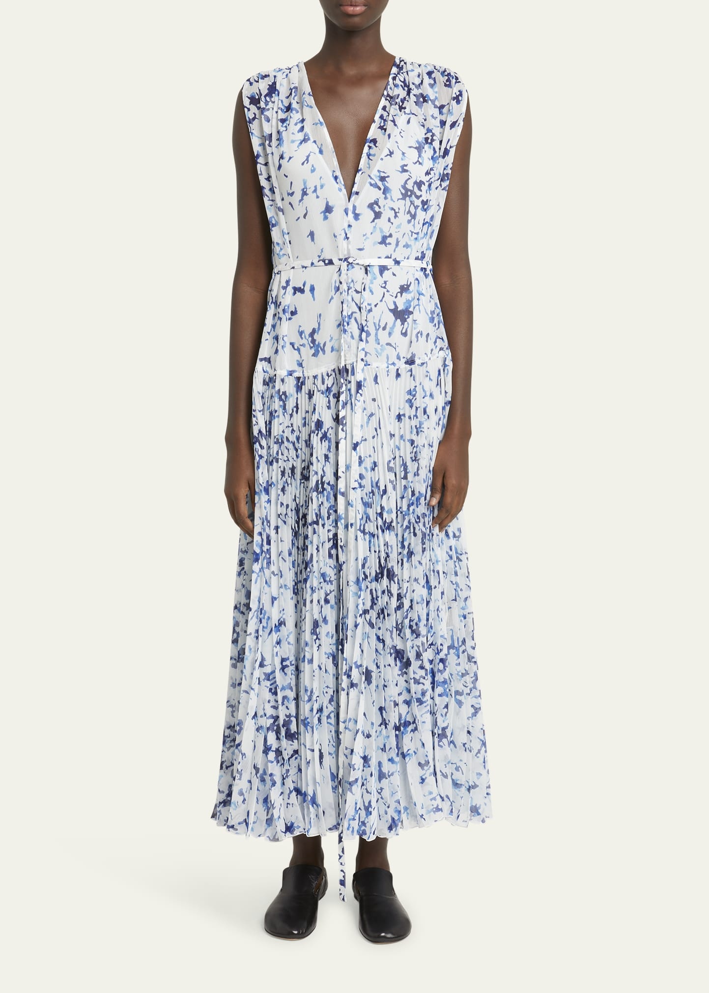 Pat Printed Crinkle Chiffon Dress - 2