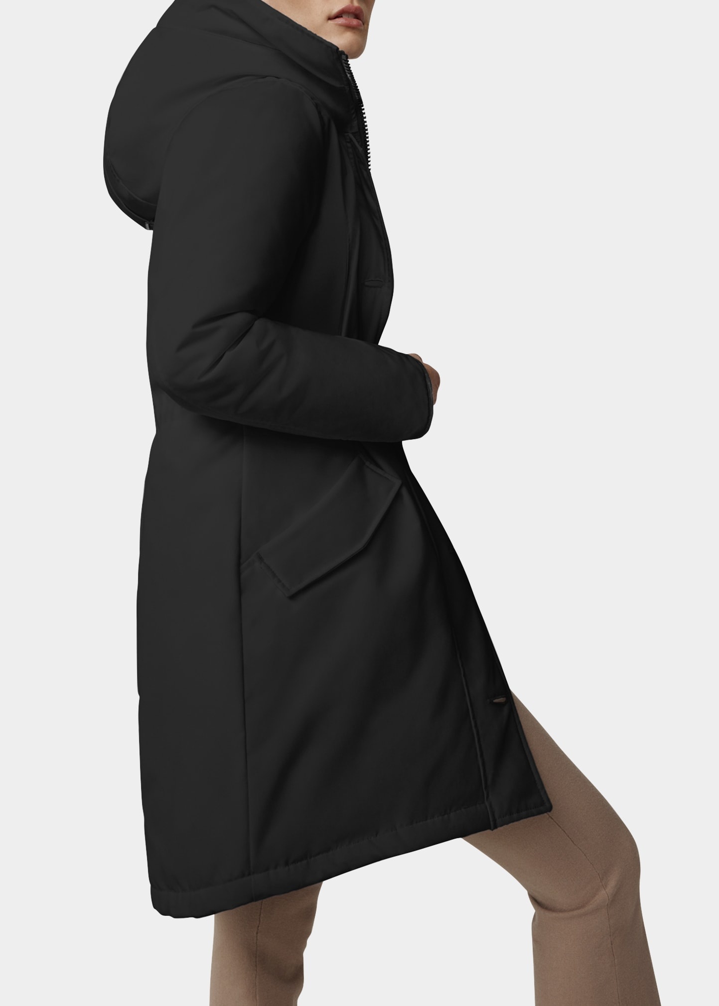 Rossclair Button-Front Parka - 3