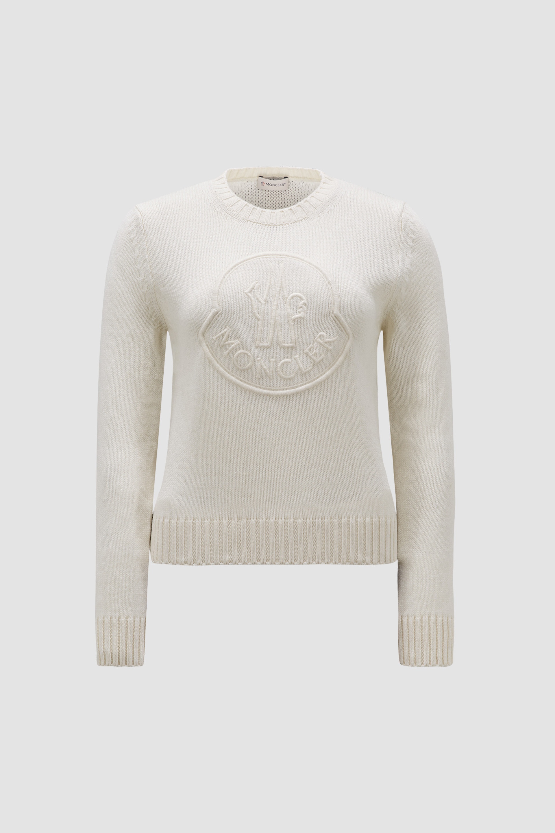 Embroidered Logo Cashmere & Wool Sweater - 1