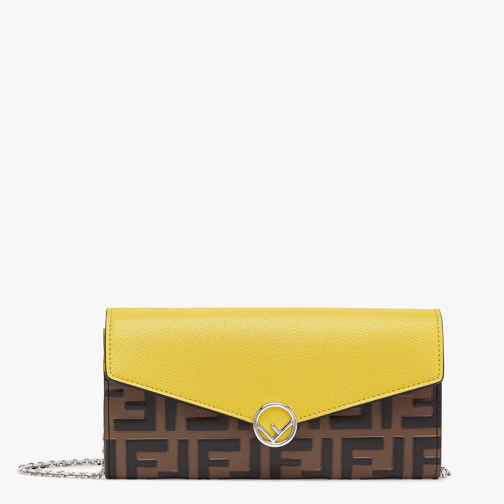 Yellow leather wallet - 1