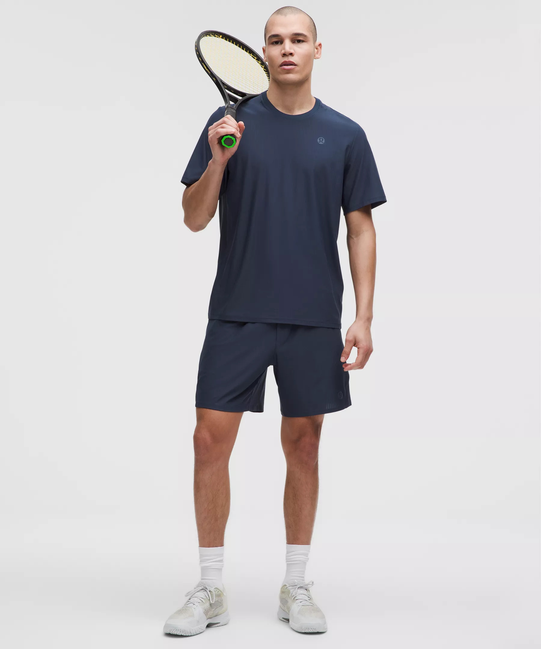 Striped Mesh Tennis Short 7" - 6