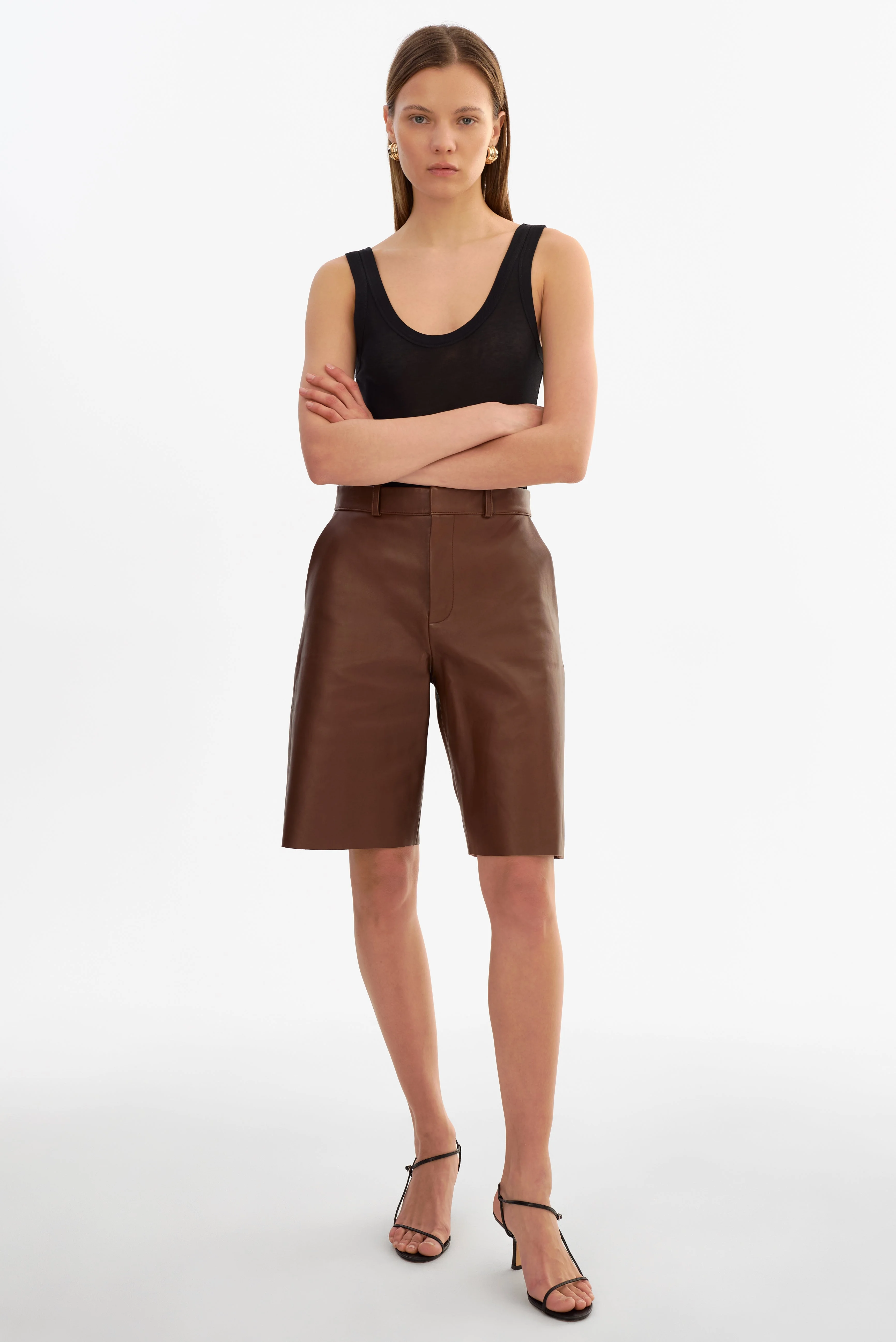 LOTTA | Leather Bermuda Shorts - 1