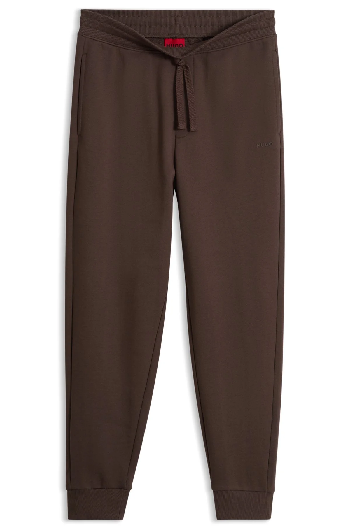 COTTON CASUAL PANTS WITH ELASTICIZED CUFFS - 1