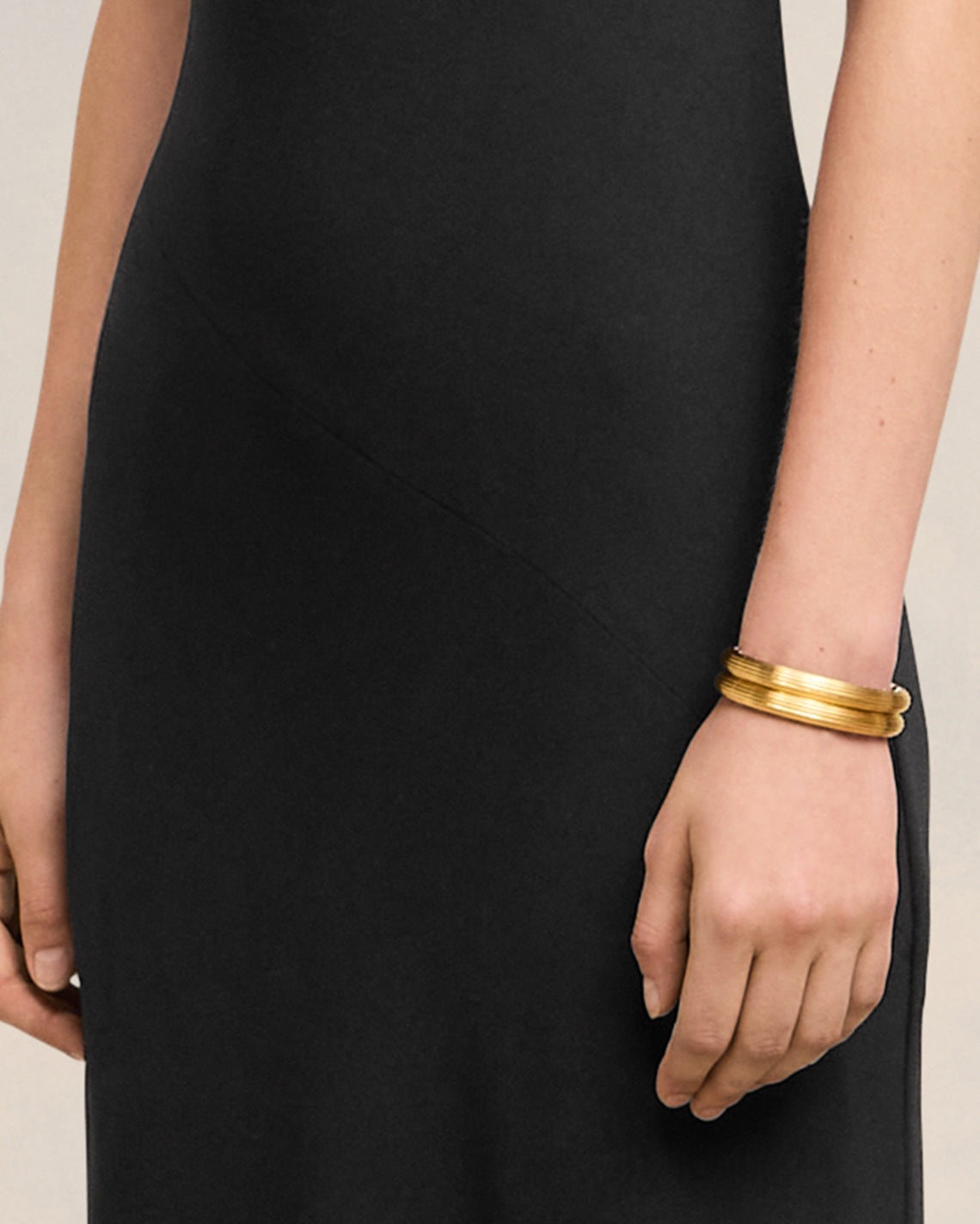 LONG DRESS WITH BIAS CUT - 4