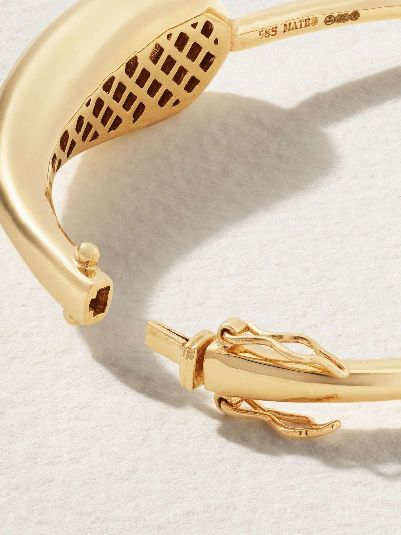 Droplet 14-karat gold diamond bracelet - 3