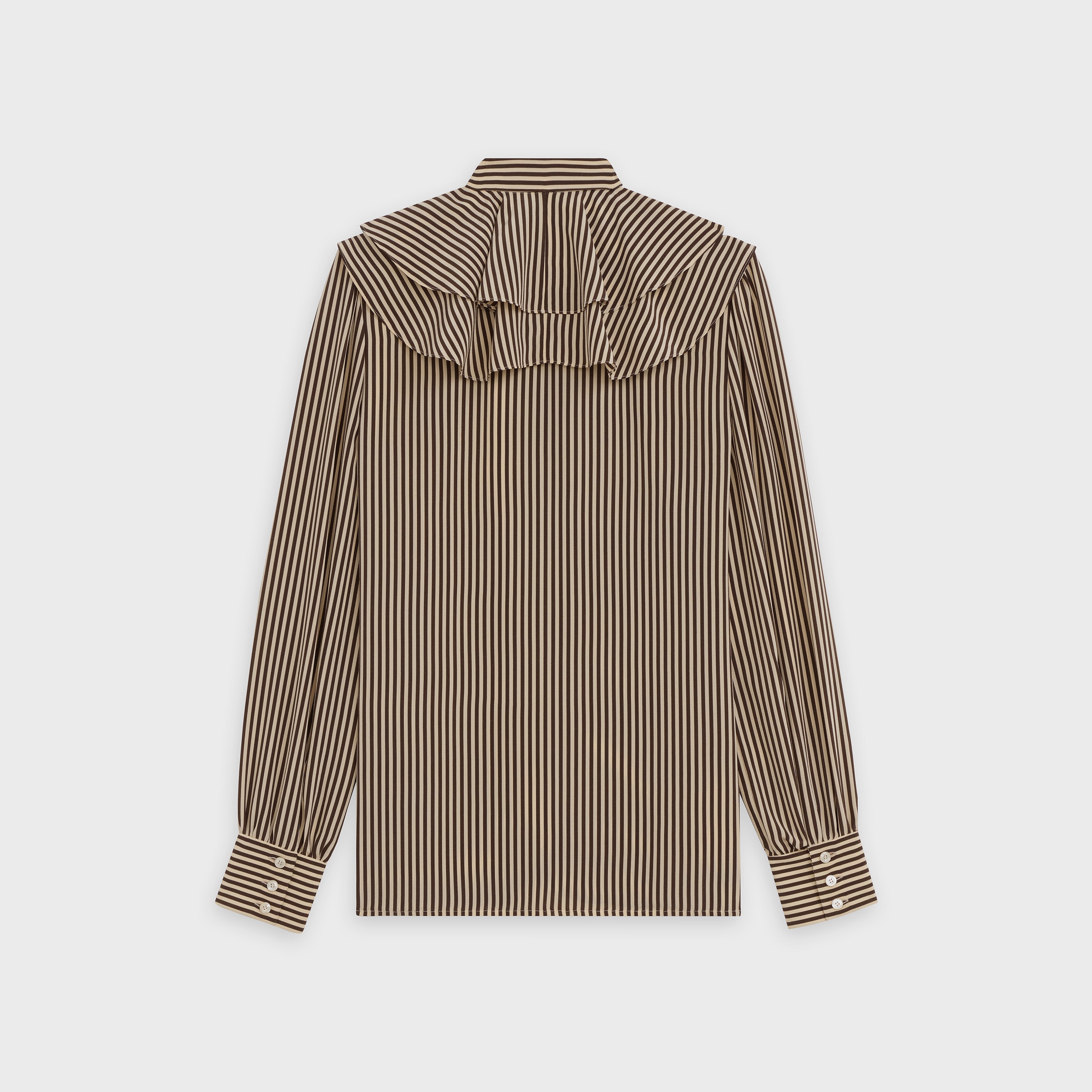 VICTORIAN BLOUSE IN STRIPED SILK - 2