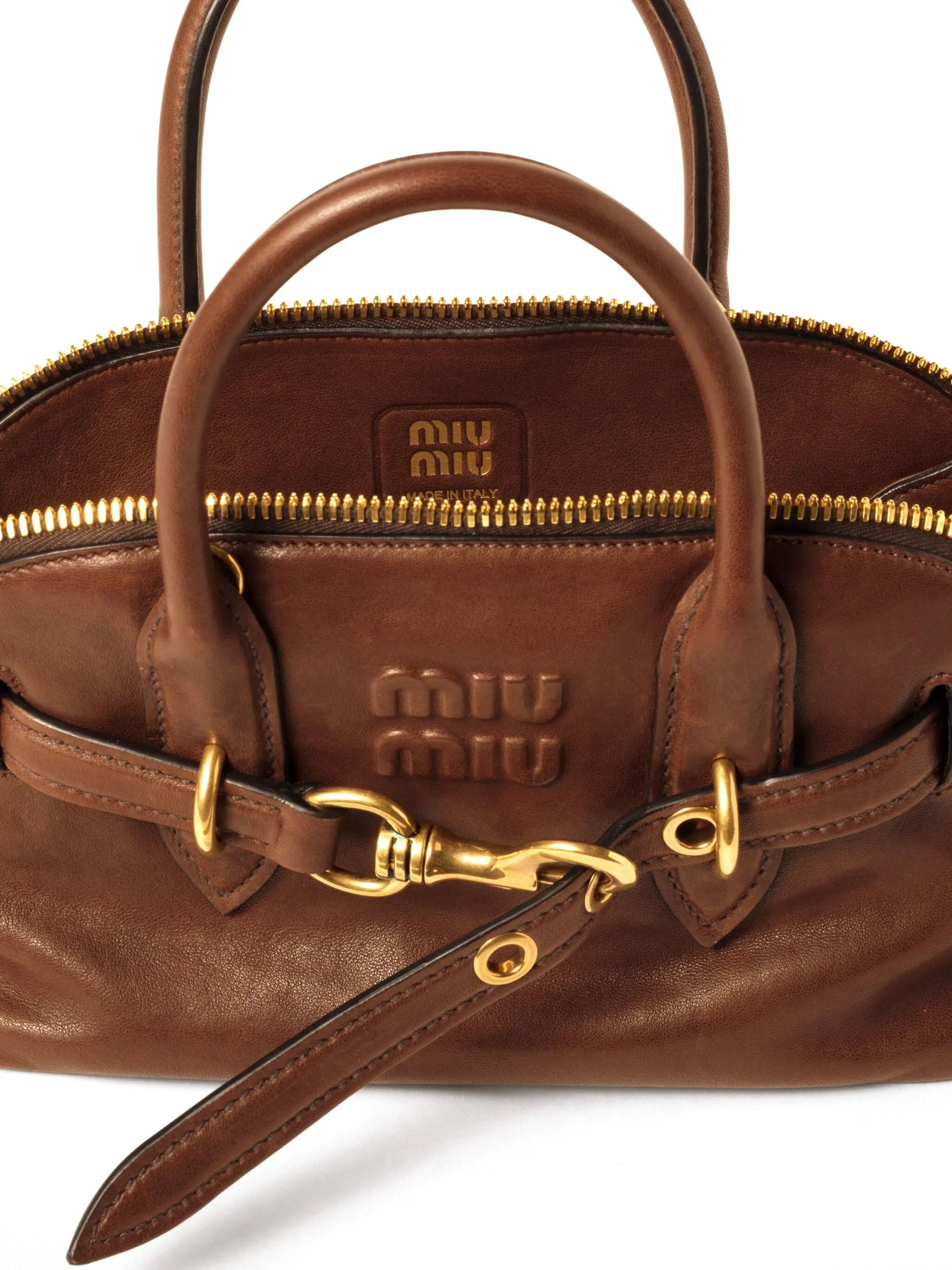 Miu Miu Aventure Leather Tote Bag - 3