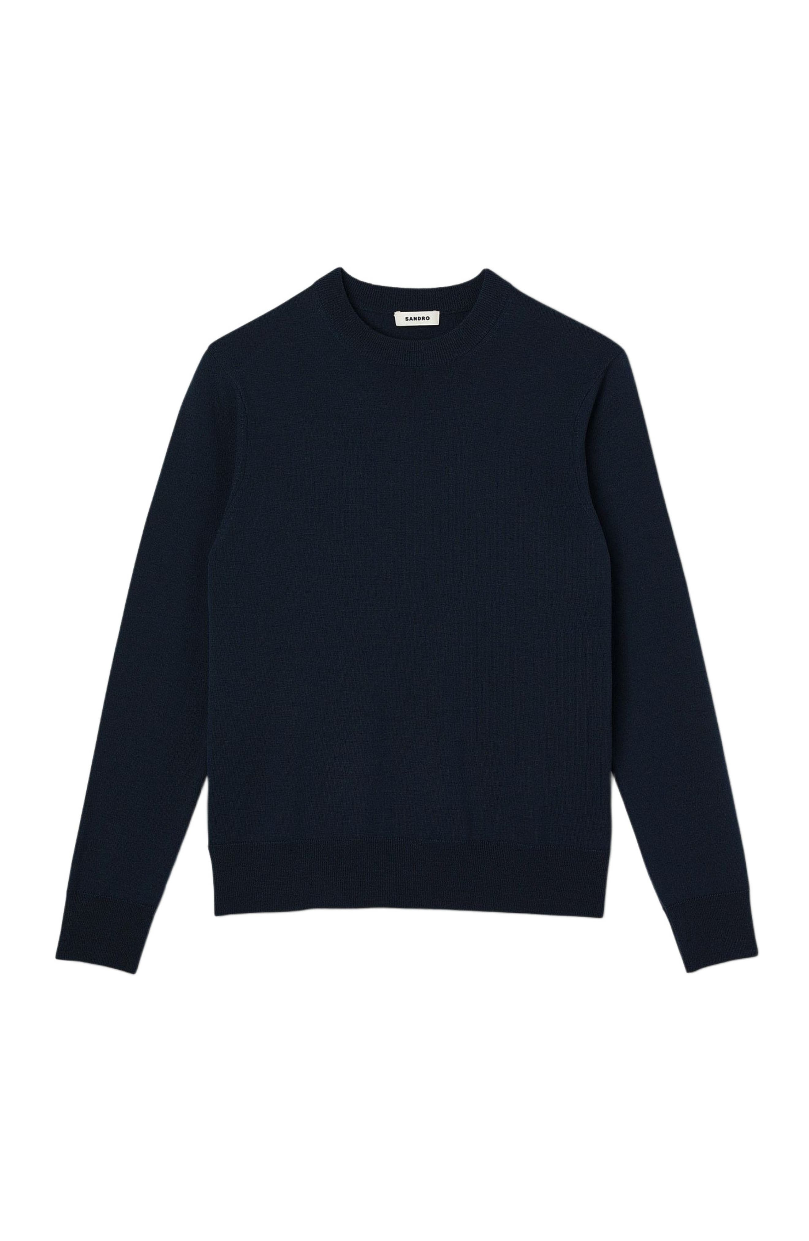 SANDRO Wool sweater in Navy Blue at Nordstrom - 5
