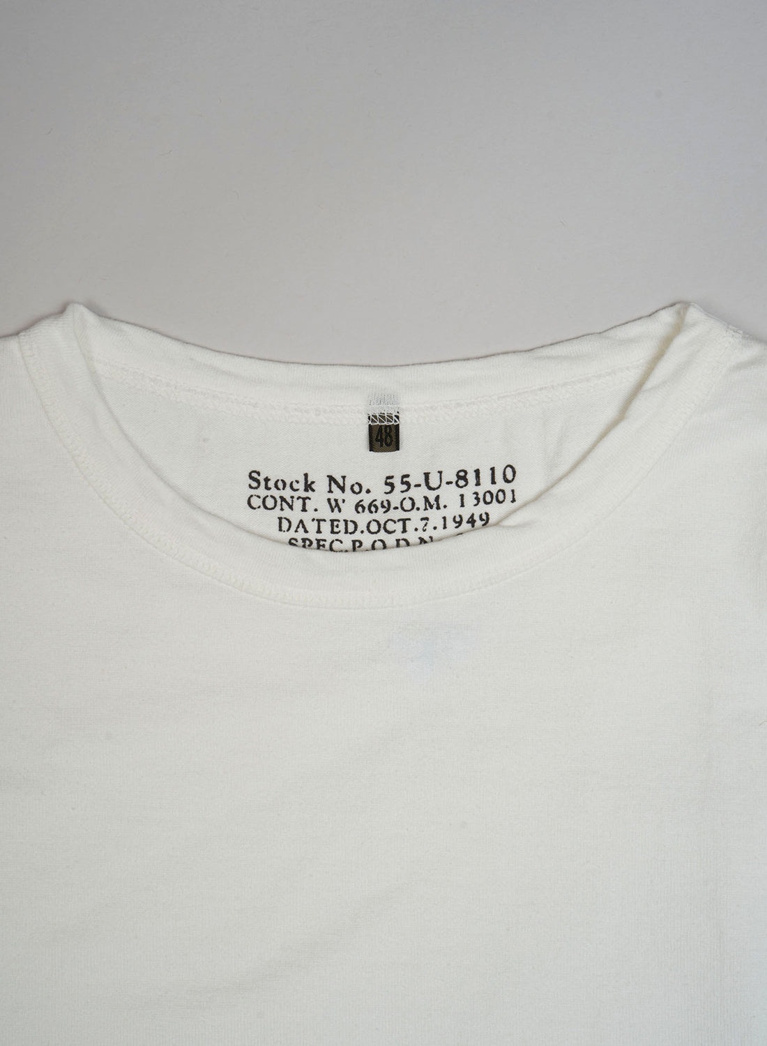 9.5oz 40's USMC Long Sleeve Shirt in Off-White - 5