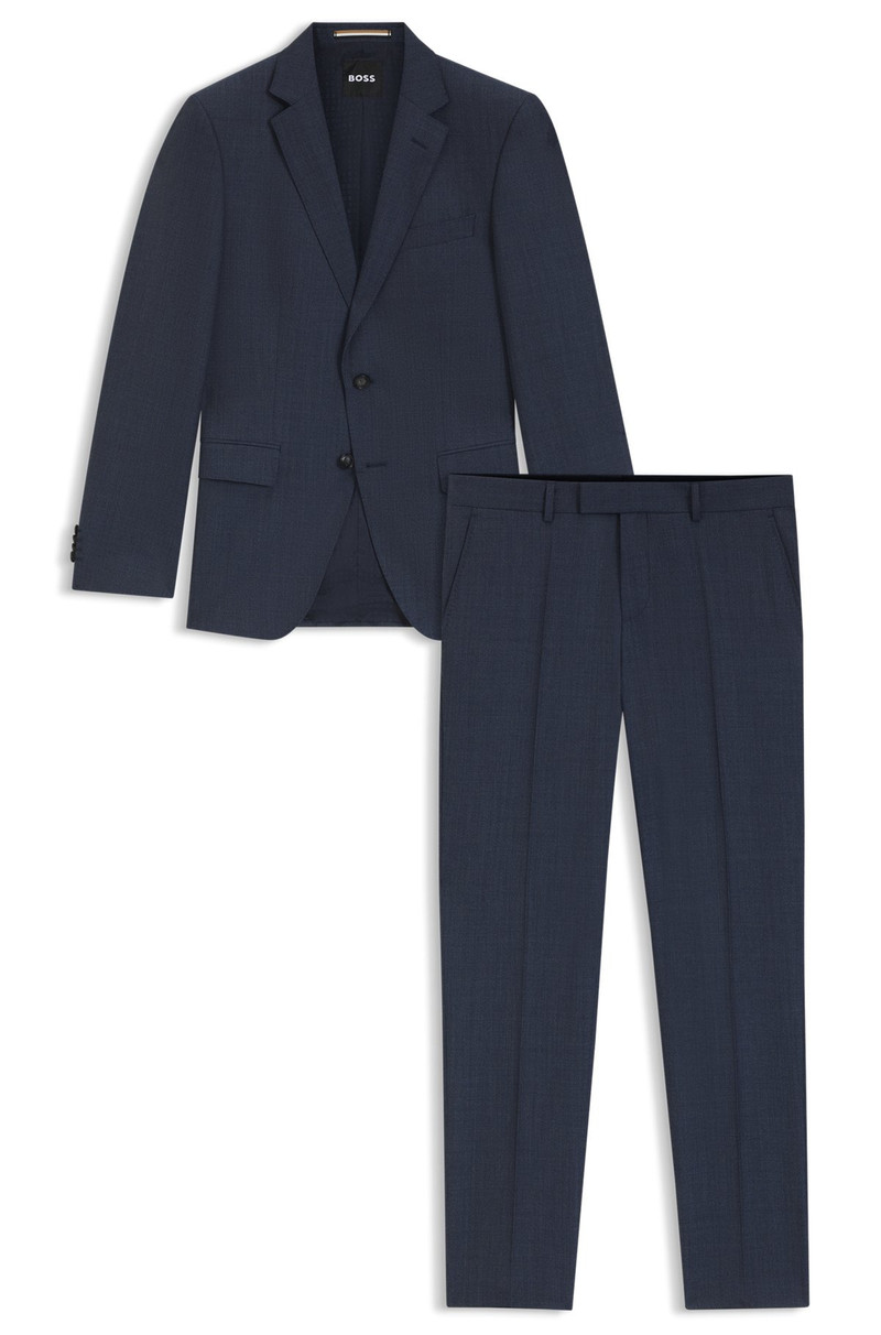 TWO-PIECE SLIM-FIT SUIT IN PATTERNED STRETCH WOOL 8
