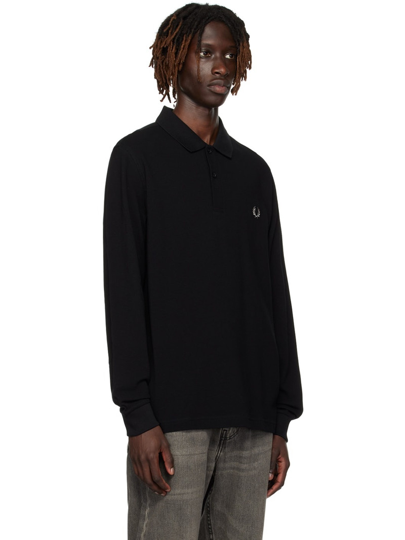 Black Embroidered Polo 2