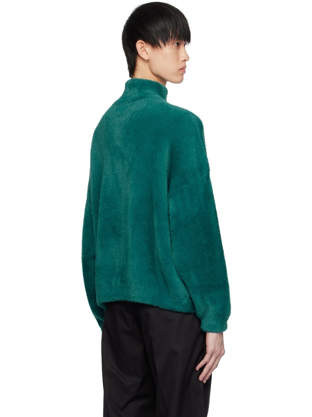 Blue Half-Zip Sweater - 3