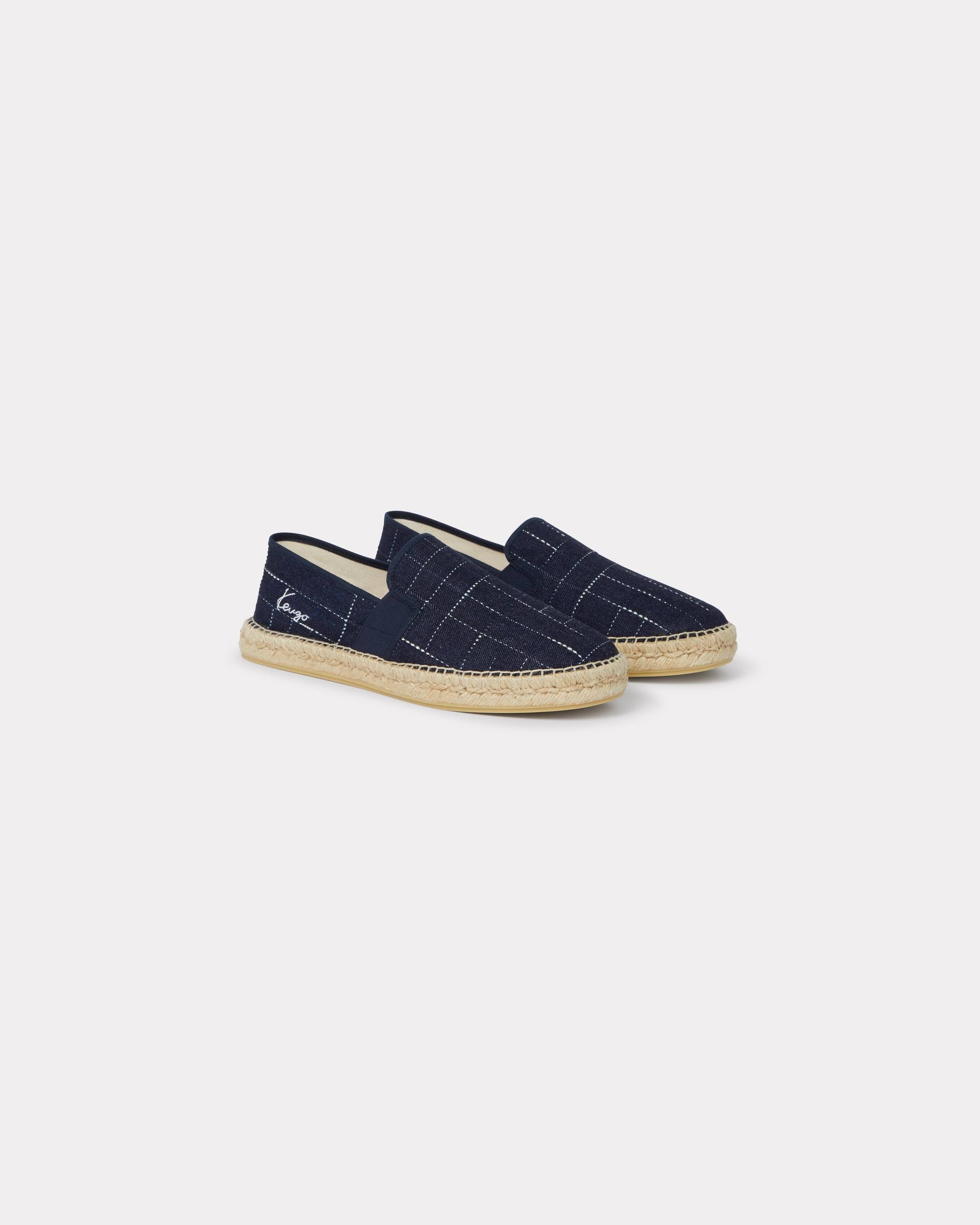 'KENZO Weave' espadrilles in denim - 2