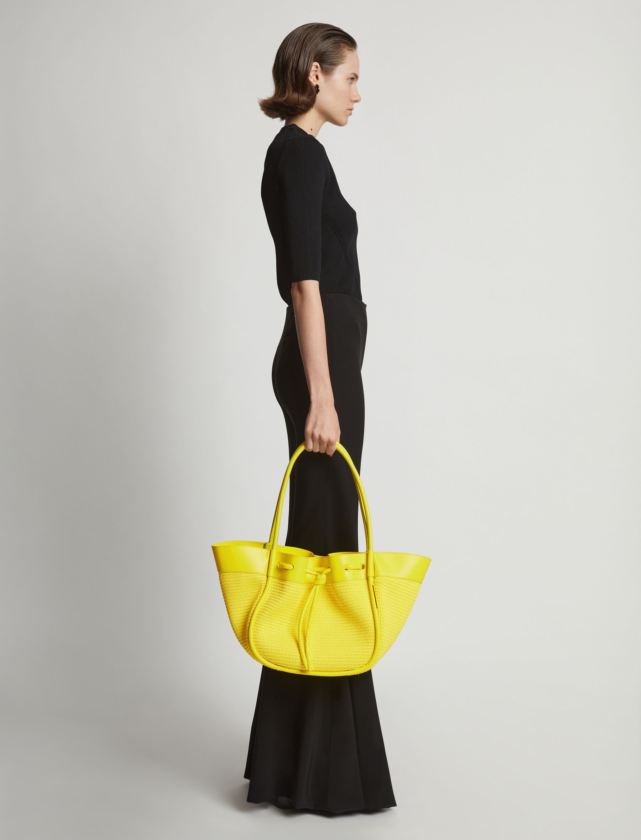 Raffia Ruched Tote - 6