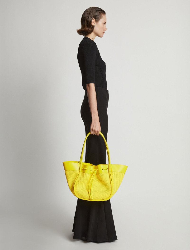 Raffia Ruched Tote 6