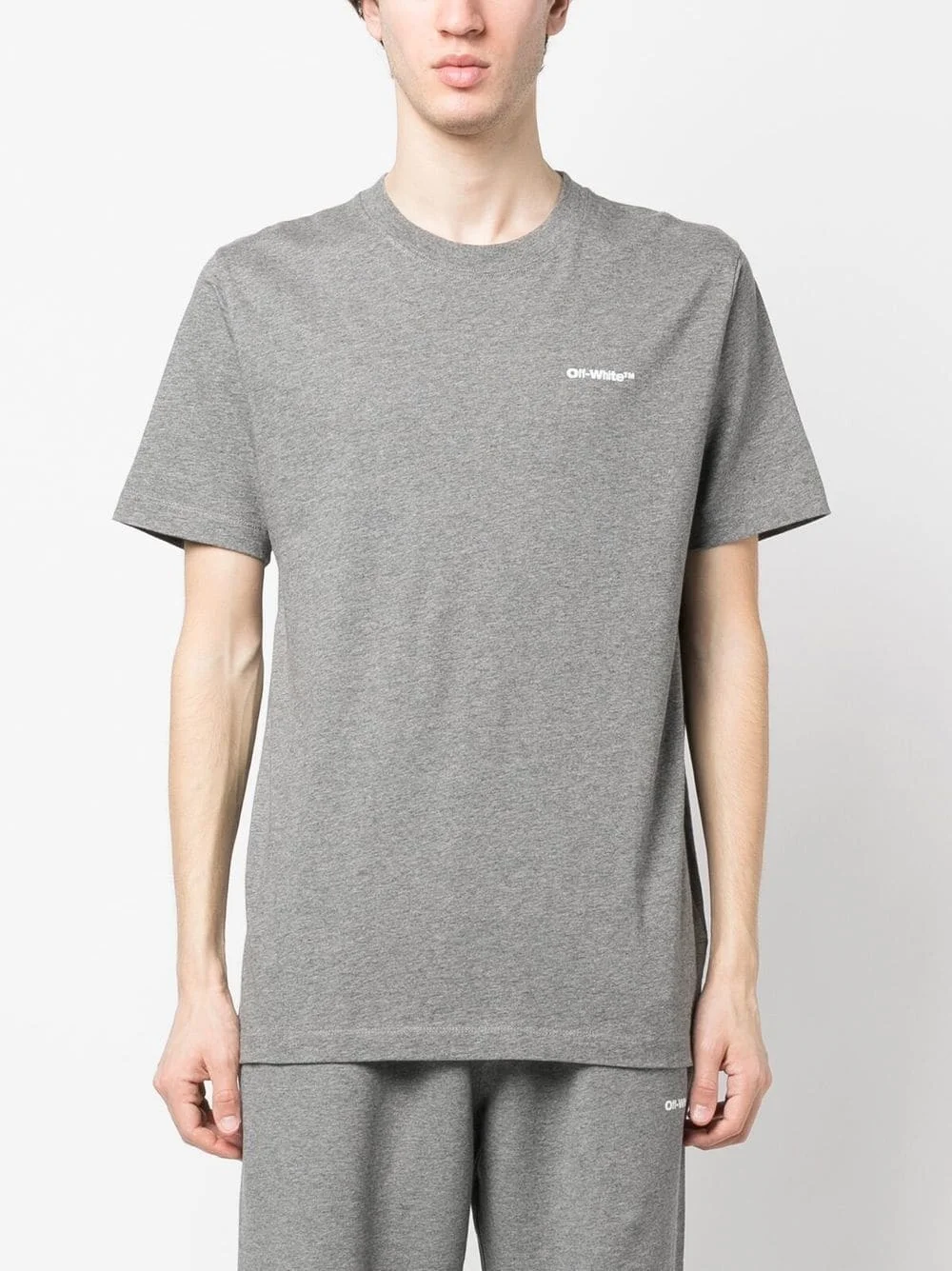 Wave Outl Diag-print cotton T-shirt - 1