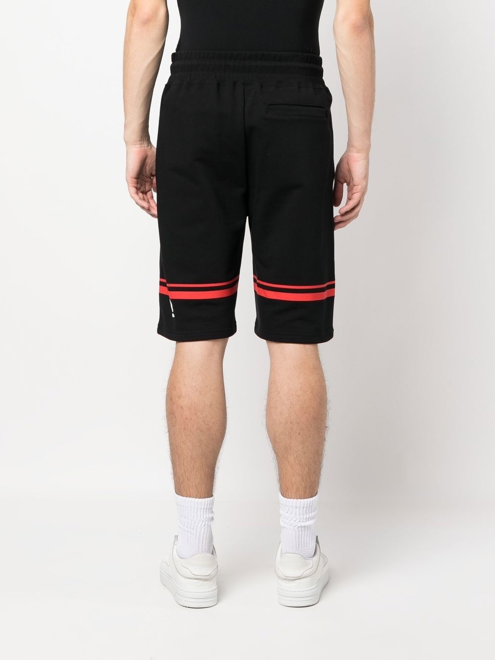 logo-print track shorts - 4