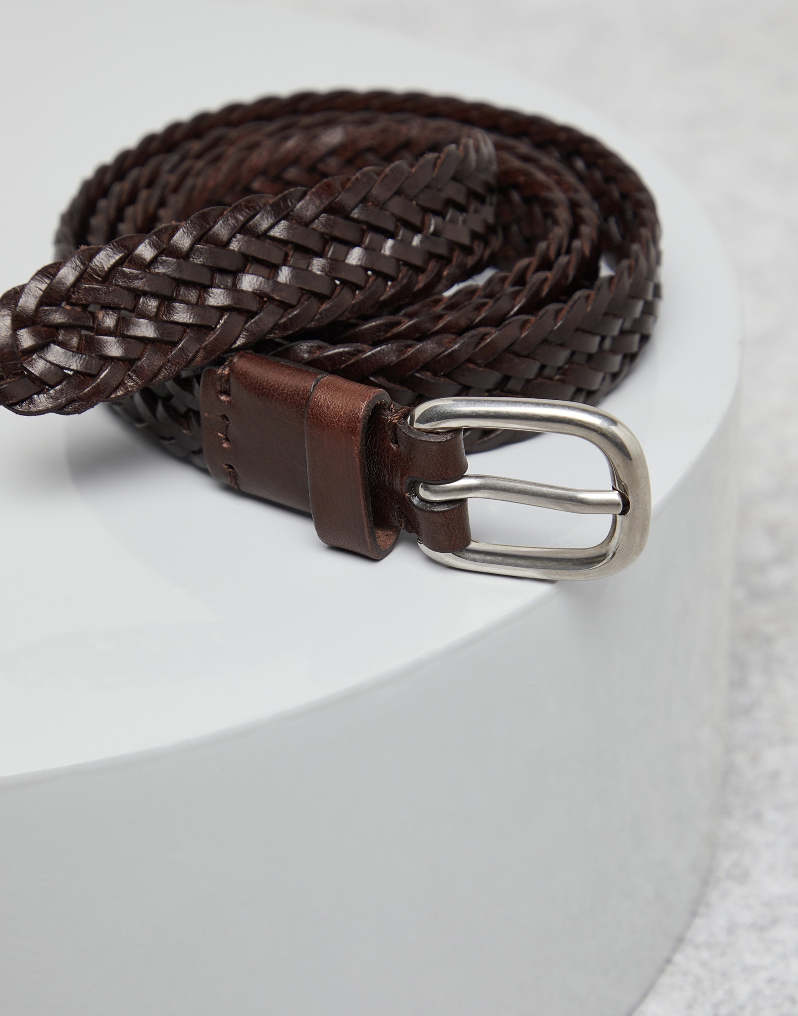 Braided leather belt - 2
