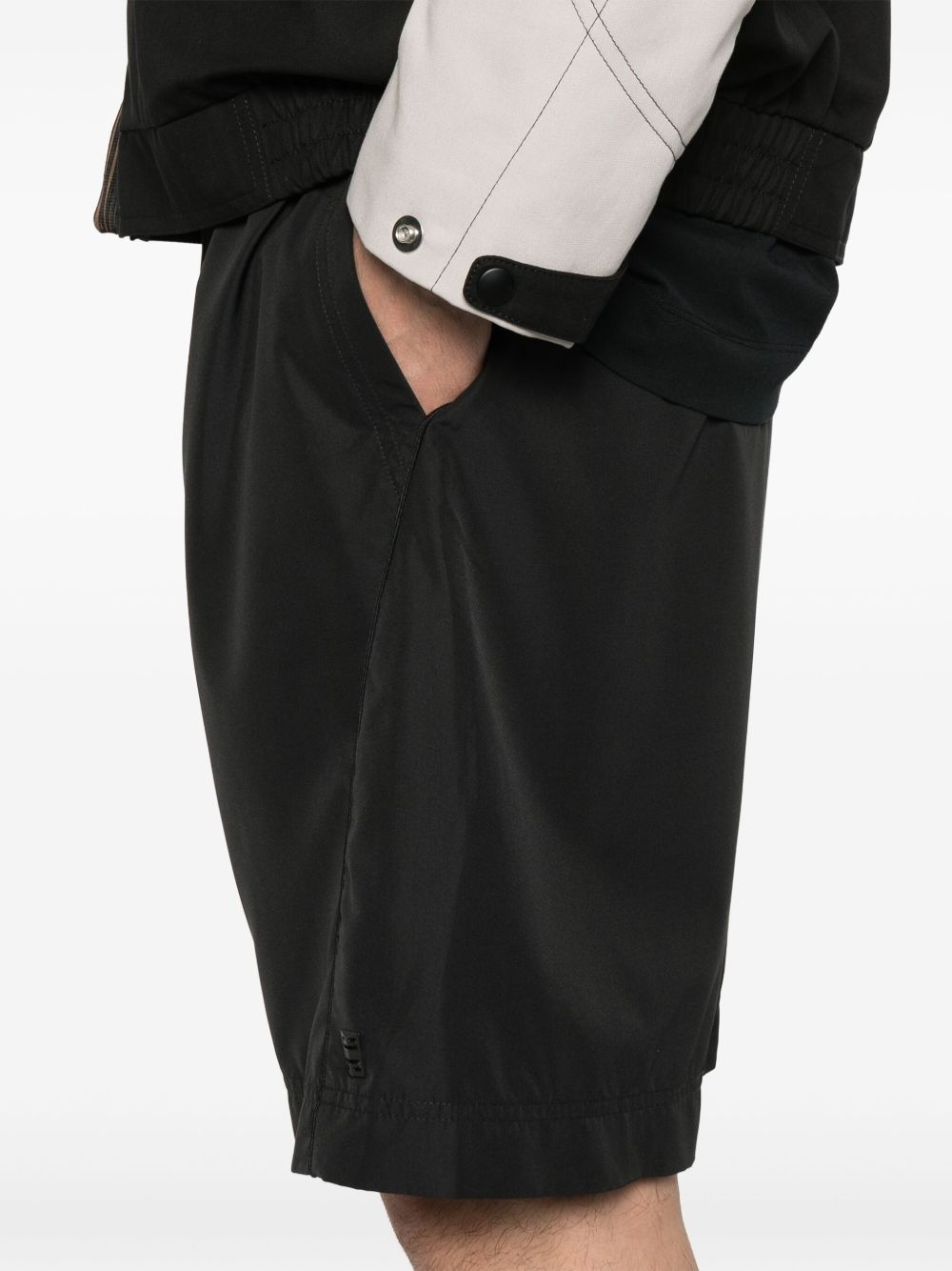 elasticated-waistband shorts - 5