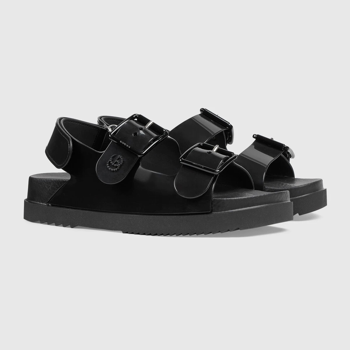 Women's sandal with mini Double G - 2