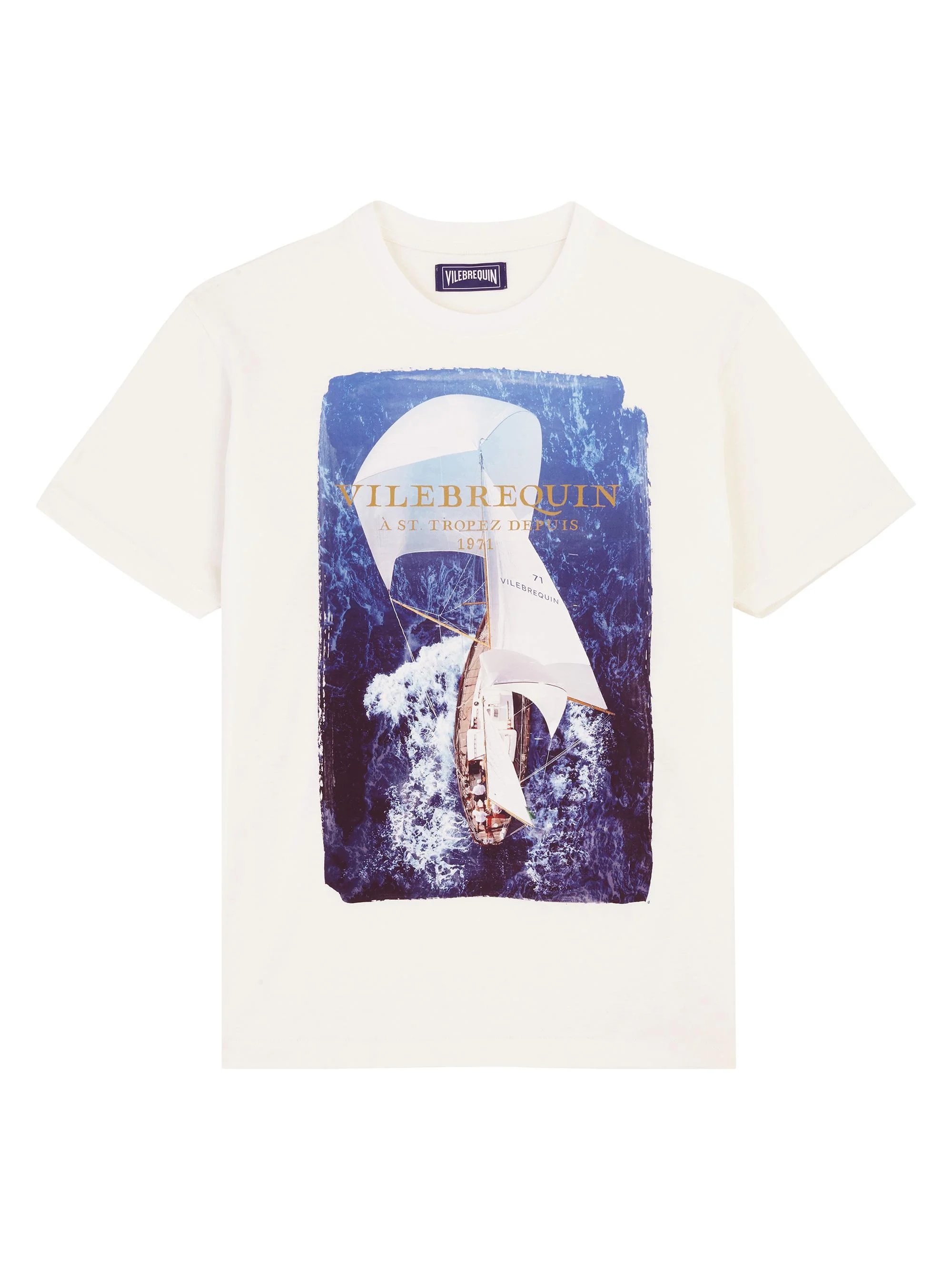 Men's Sailboat Sky T-Shirt - Off White - 1