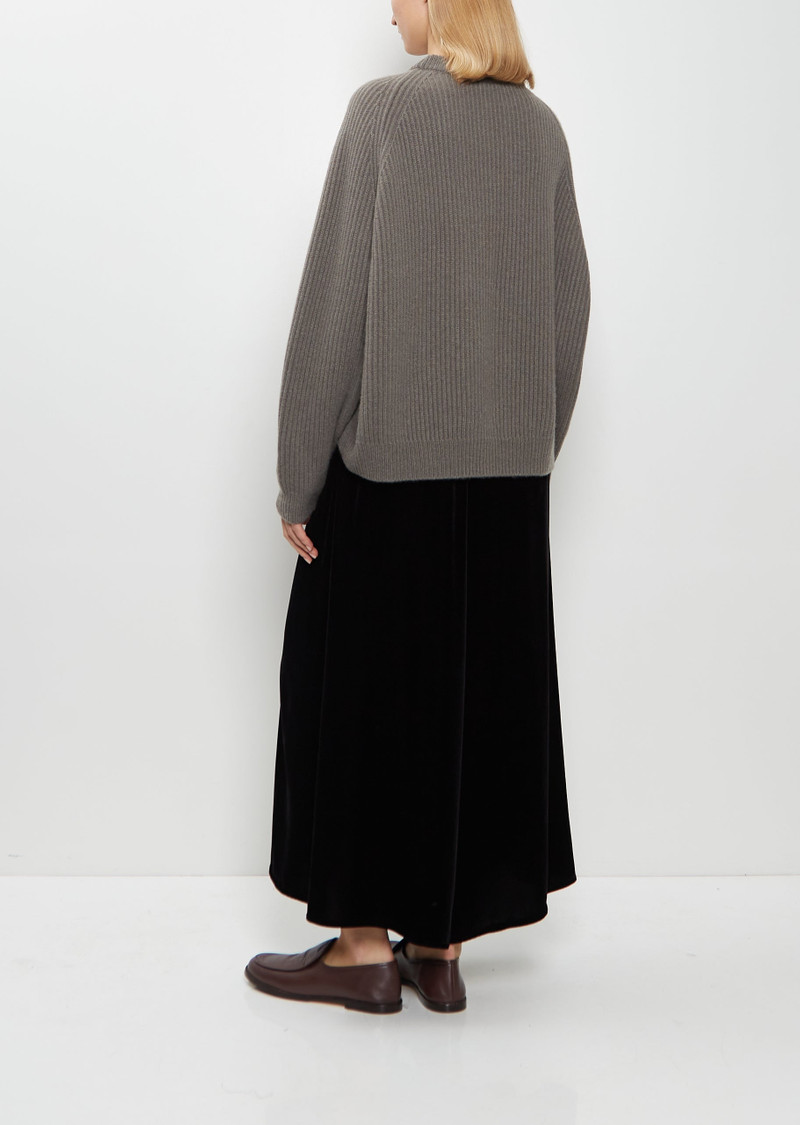 DUŠAN Ribbed Cashmere Sweater — Storm outlook