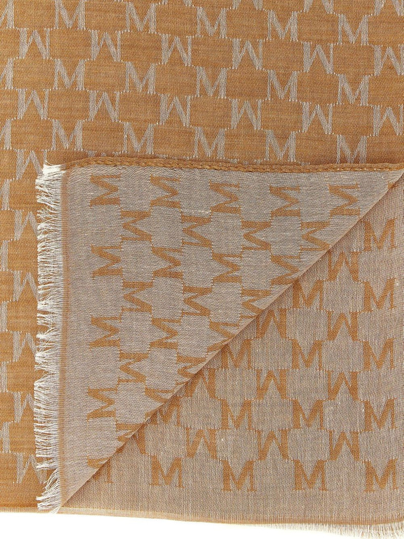Max Mara monogram-pattern stole outlook