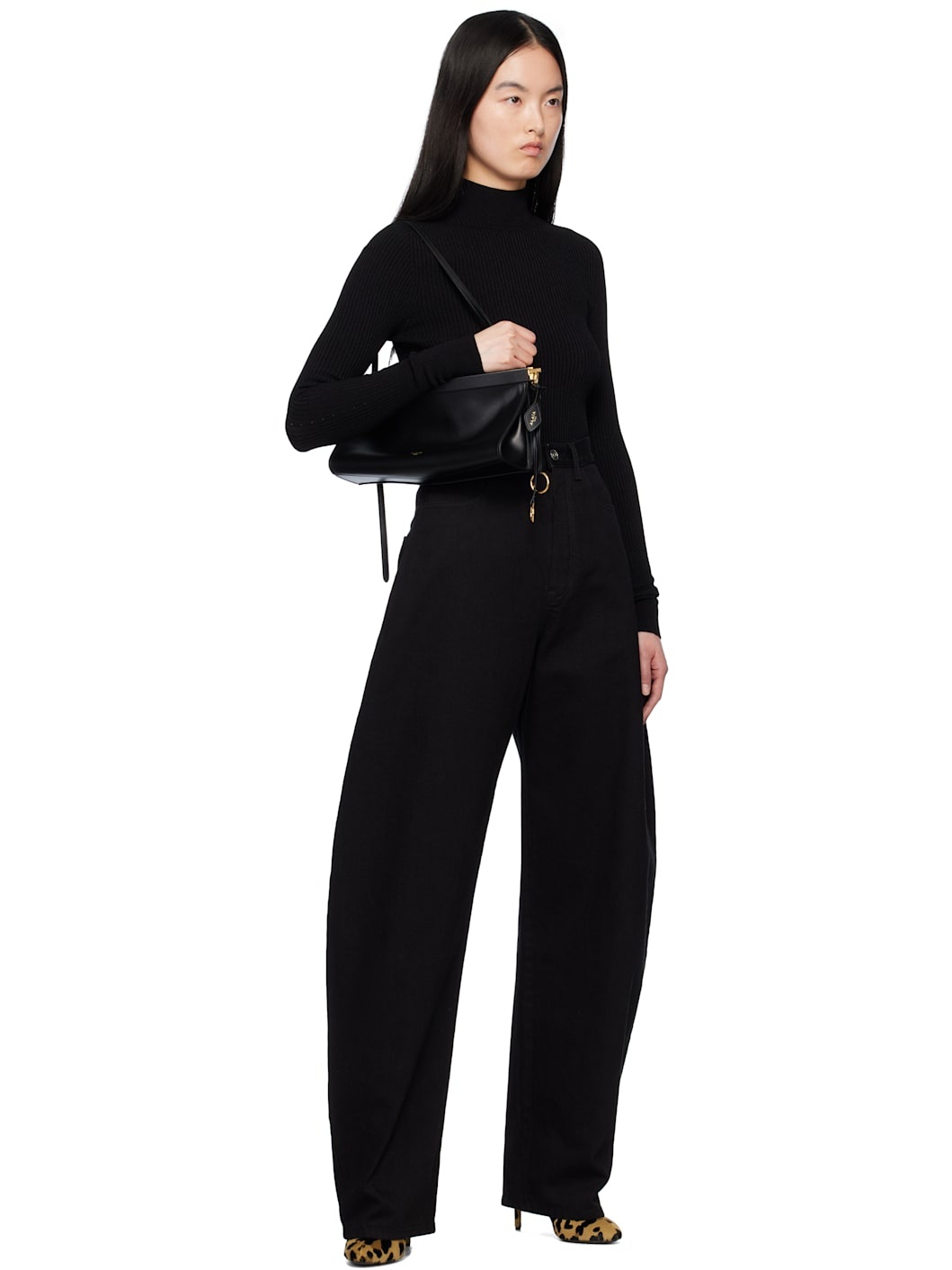 Black 'Le Click' East West Medium Bag - 4
