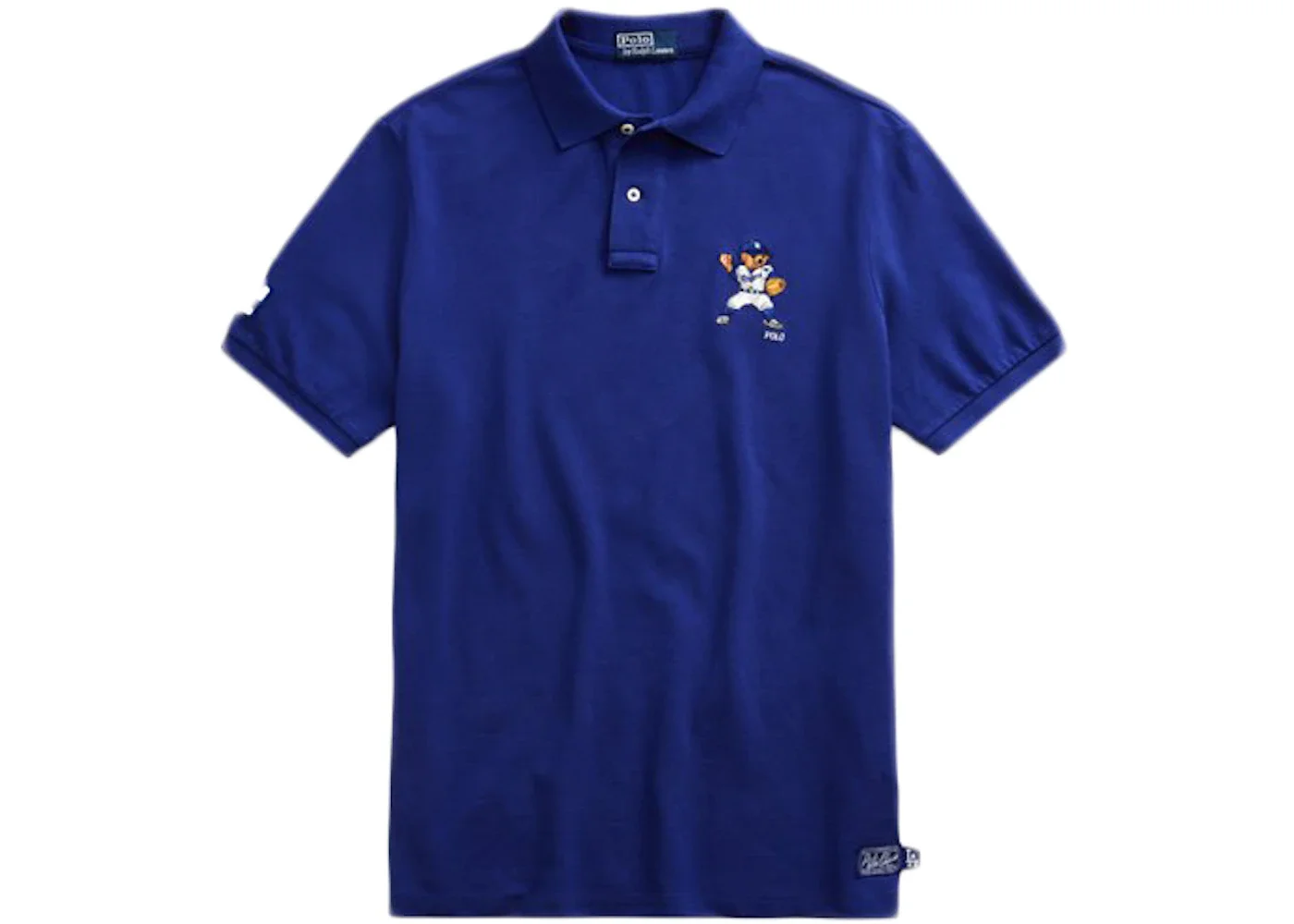 Polo Ralph Lauren Dodgers Bear Polo Shirt (Mens) Baseball Royal - 1