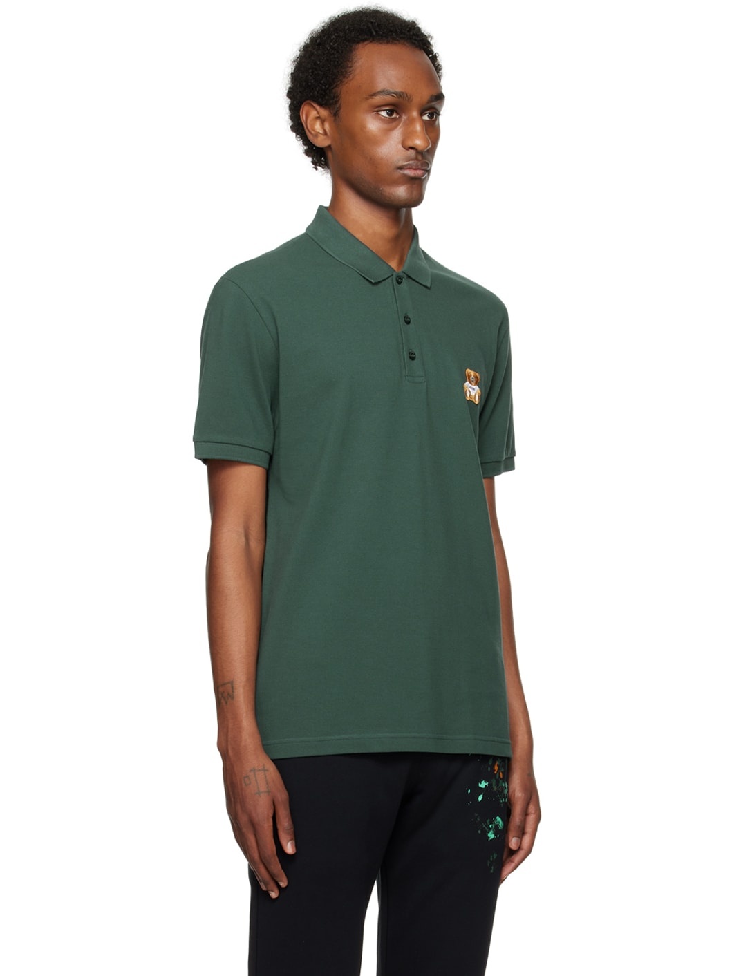 Green Embroidered Polo - 2