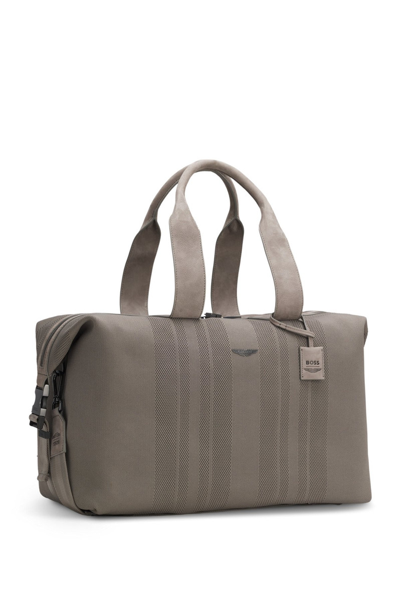 BOSS X ASTON MARTIN KNITTED HOLDALL WITH SUEDE TRIMS 5