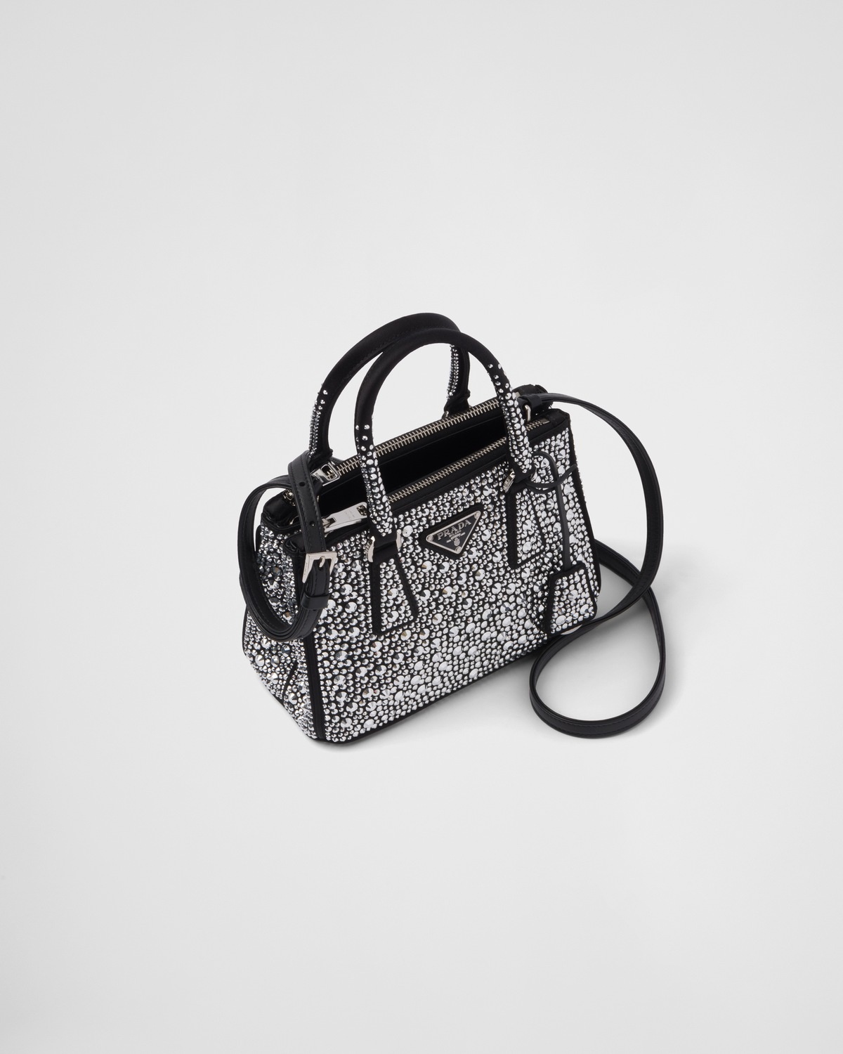 Prada Galleria satin mini-bag with crystals - 3