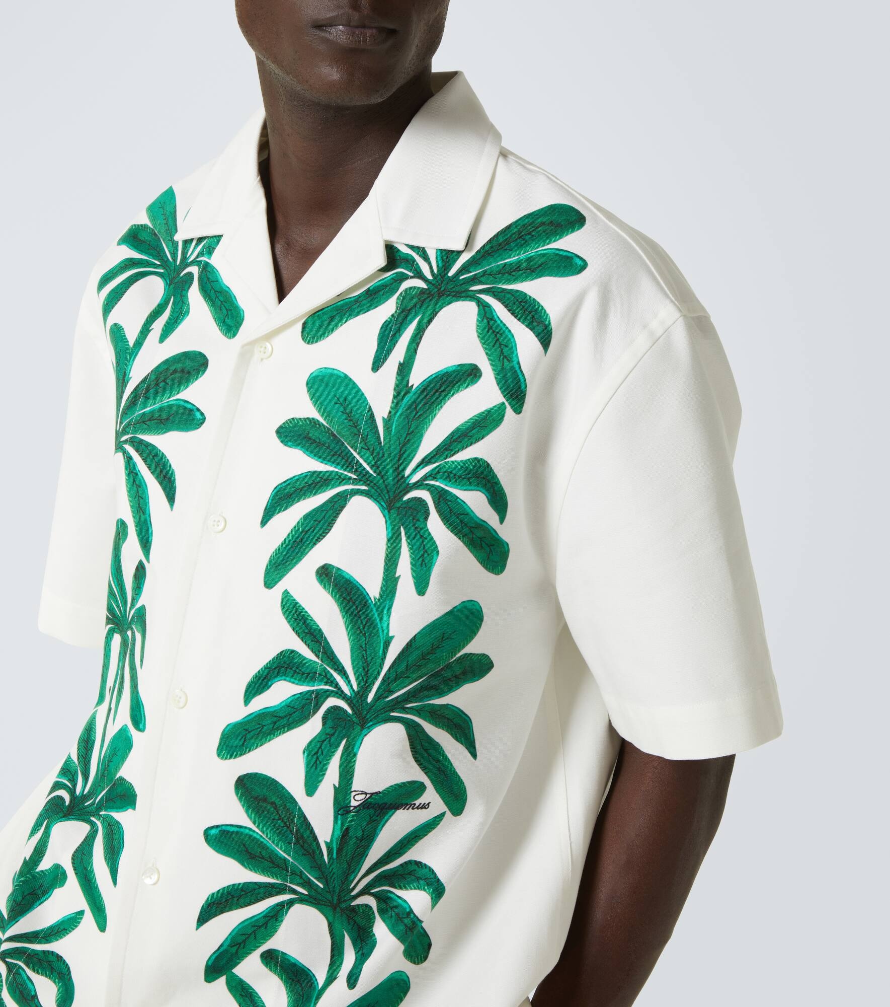 Jean printed cotton bowling shirt - 5