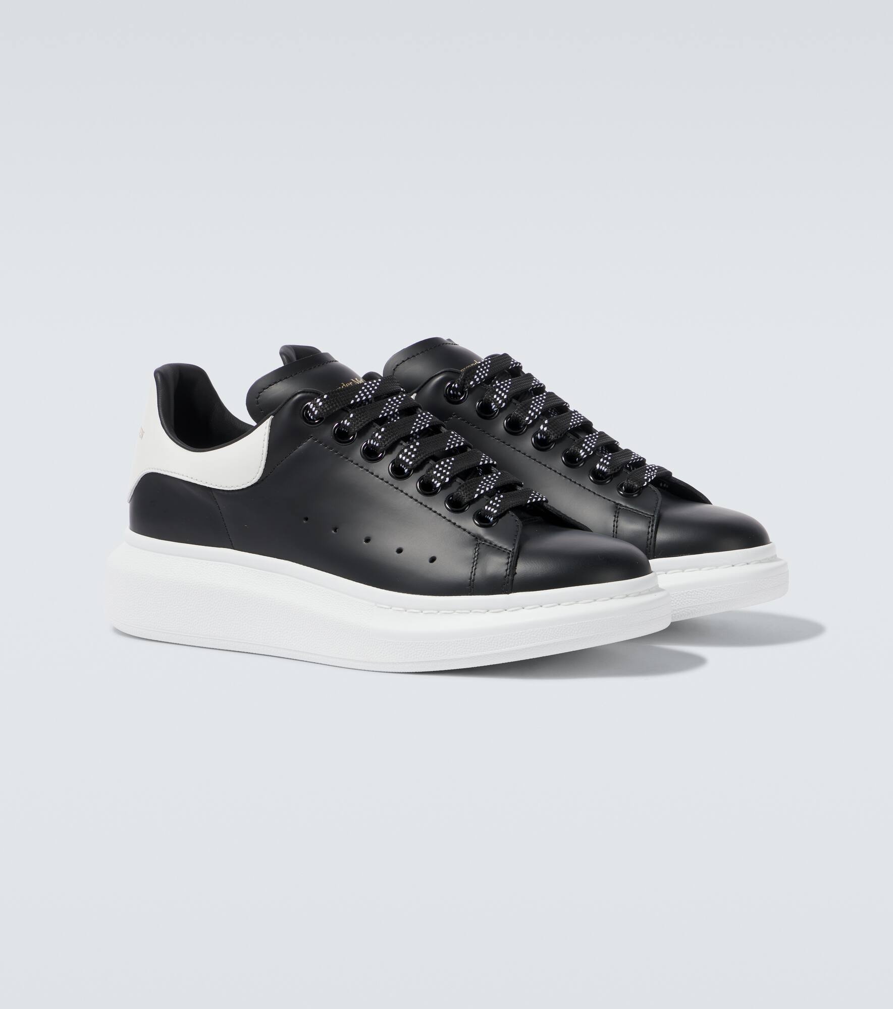 Oversized leather sneakers - 5
