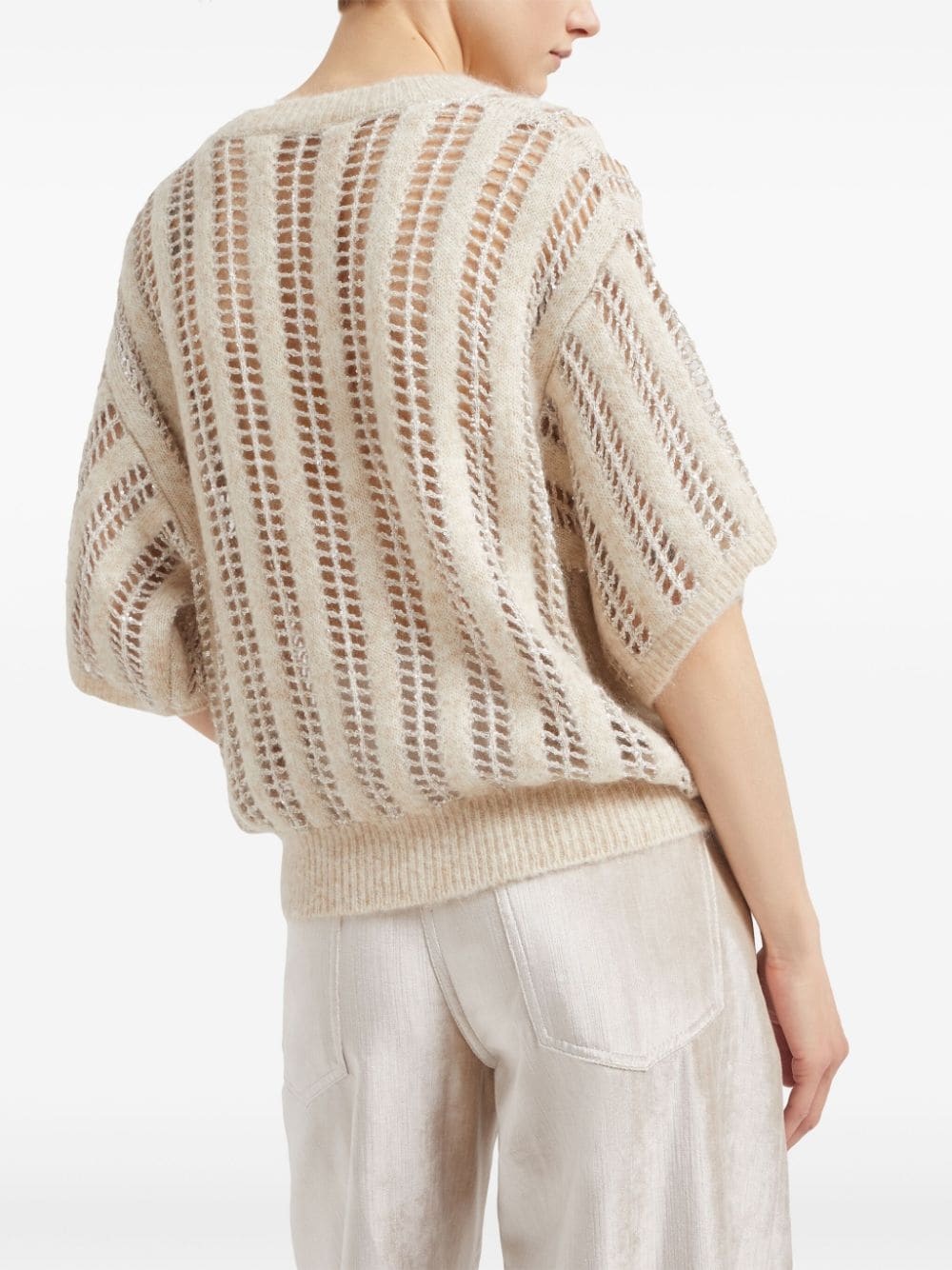 open-knit jumper - 4