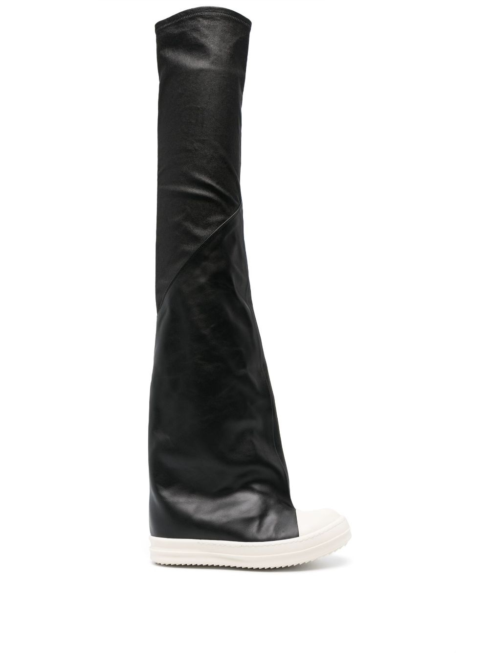 30mm contrast-toe thigh-high boots - 1