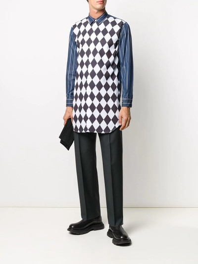 Comme des Garçons Homme Plus long-sleeve pinstripe shirt outlook