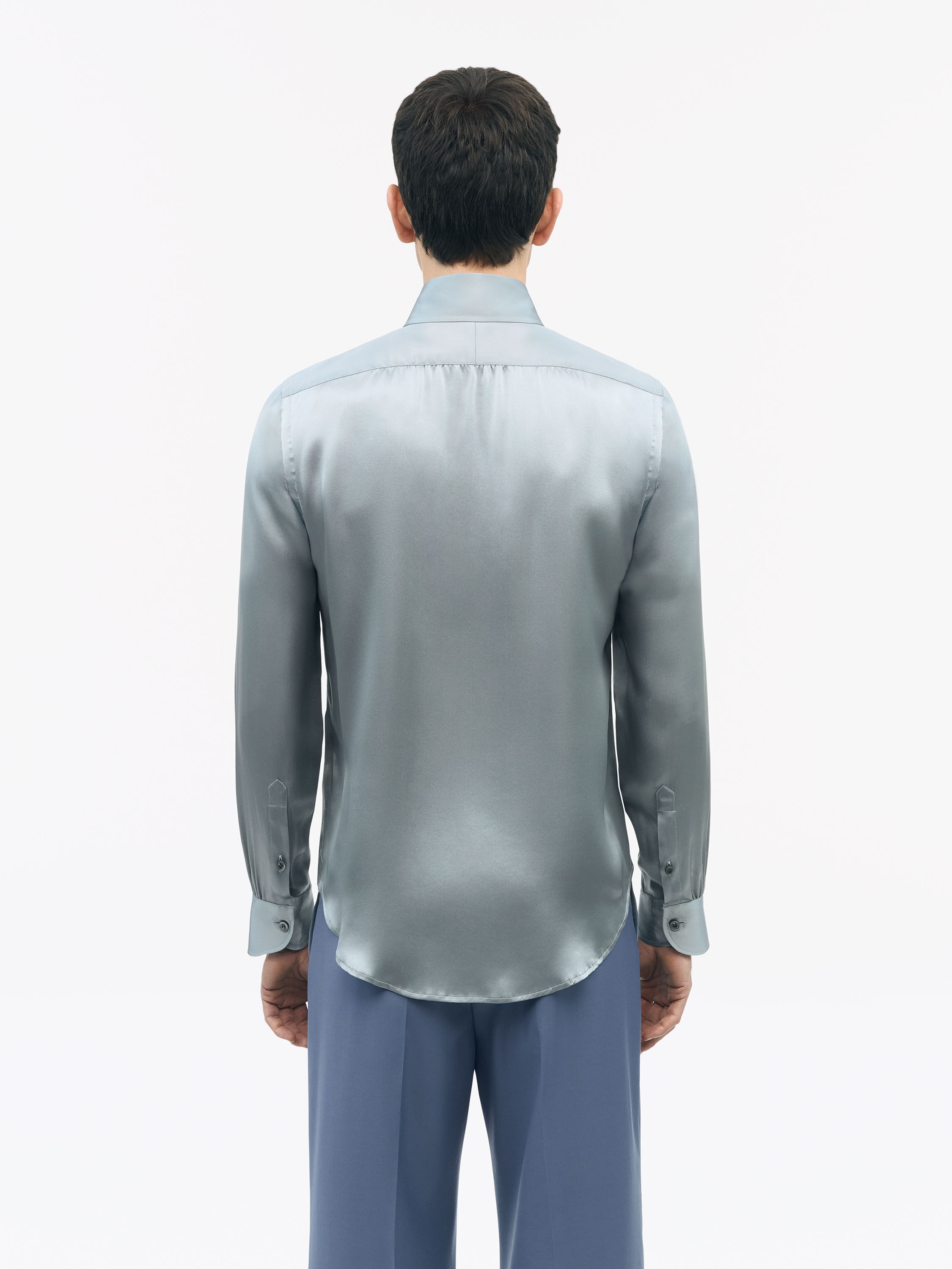 Alain Slim-fit Silk Shirt - 3