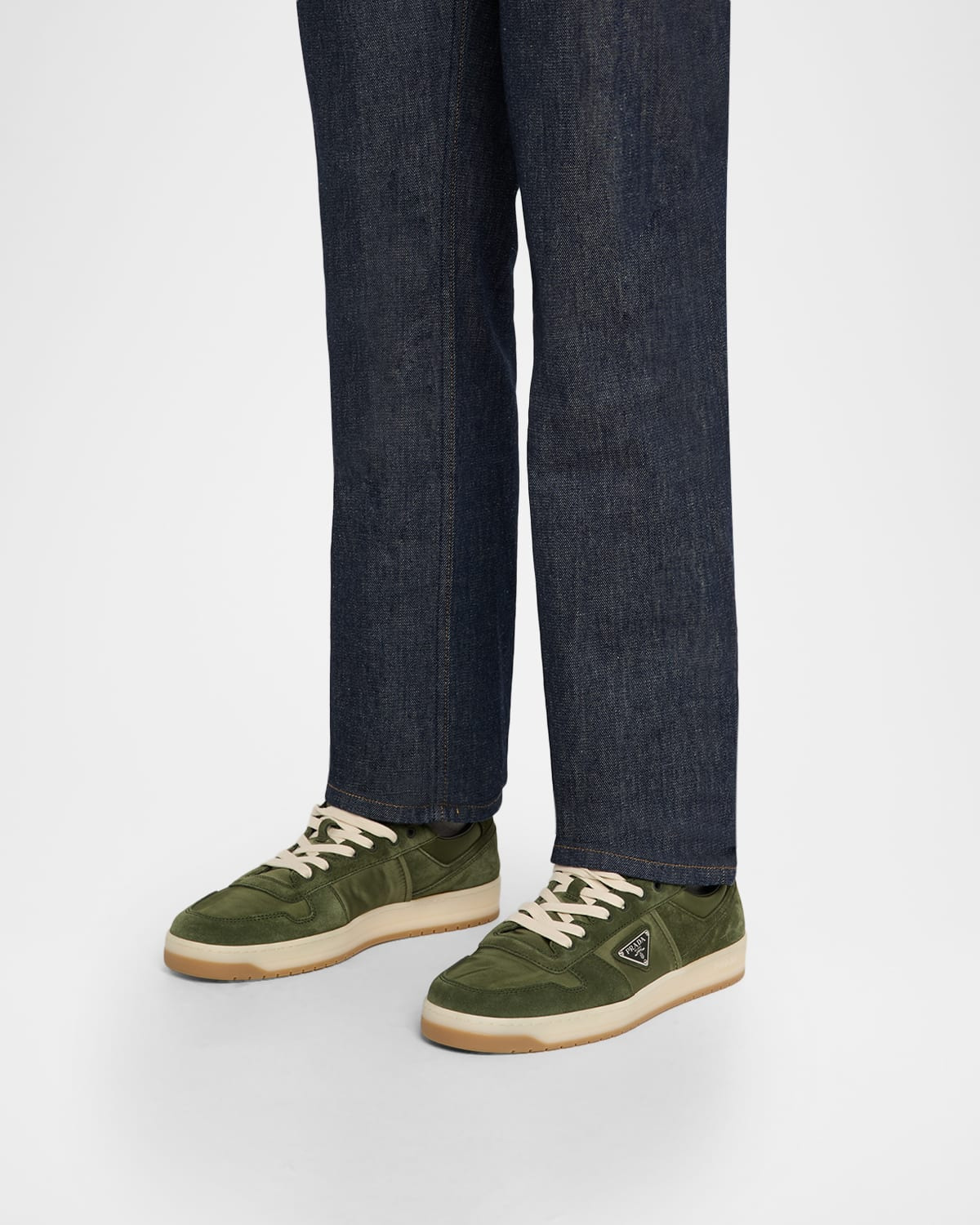 Men's Downtown Nylon and Suede Low-Top Sneakers - 2