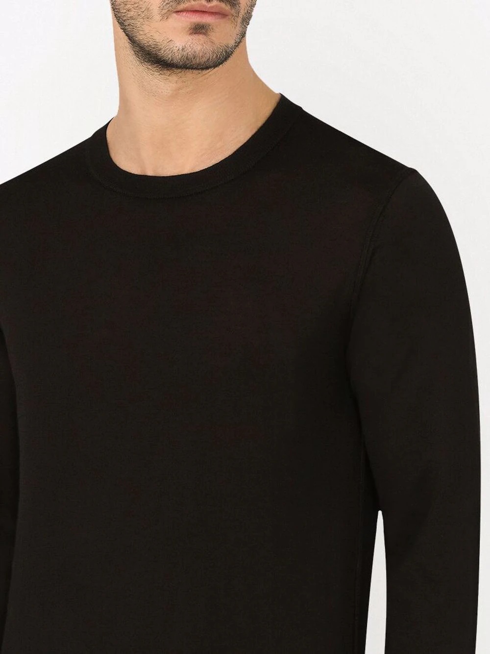 fine knit crewneck cashmere jumper - 5