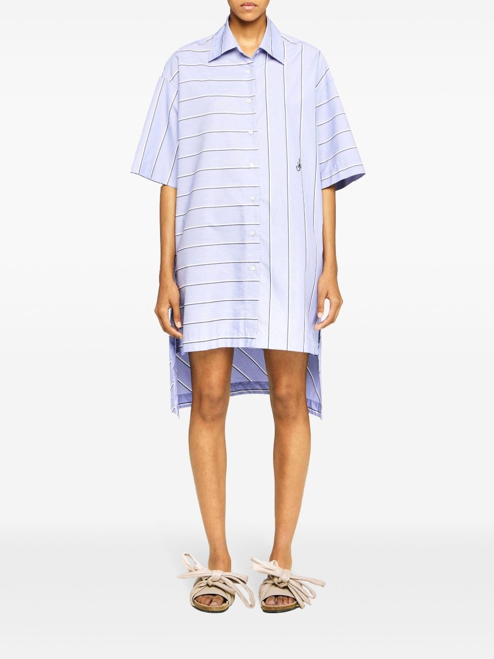 high-low hem shirt dress - 2