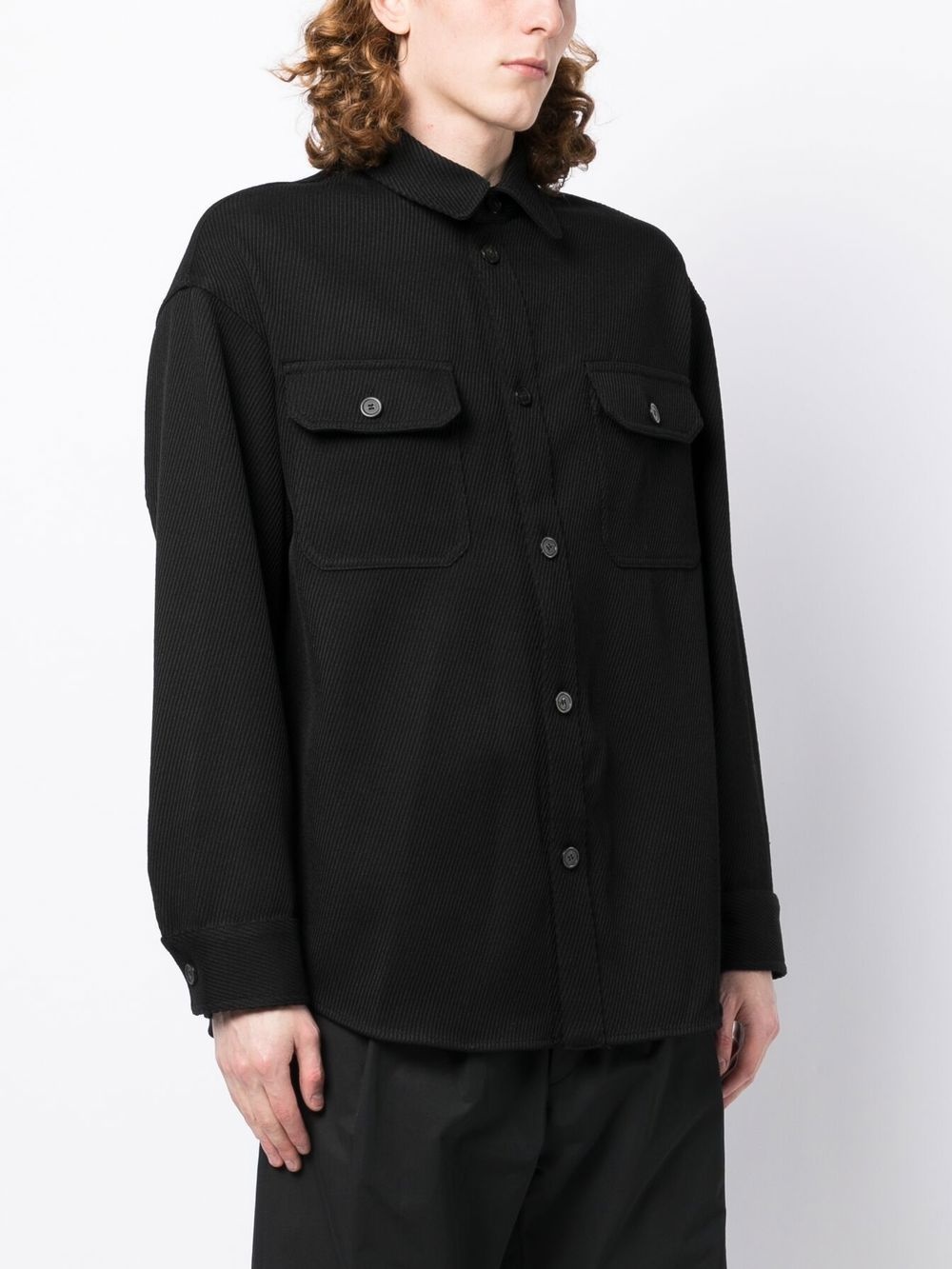 woollen shirt jacket - 3