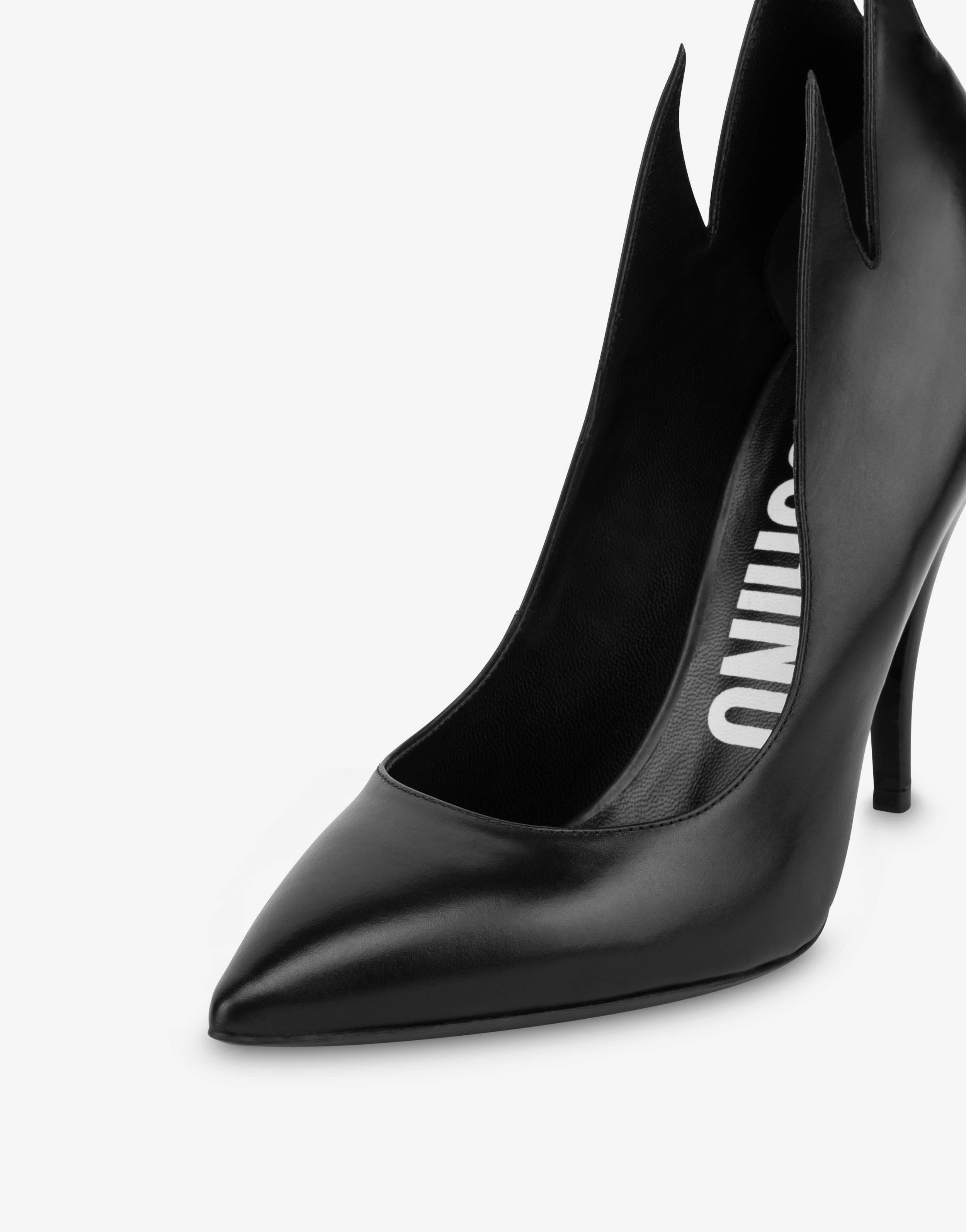 MOSCHINO X THE FLINTSTONES™ CALFSKIN COURT SHOES - 4