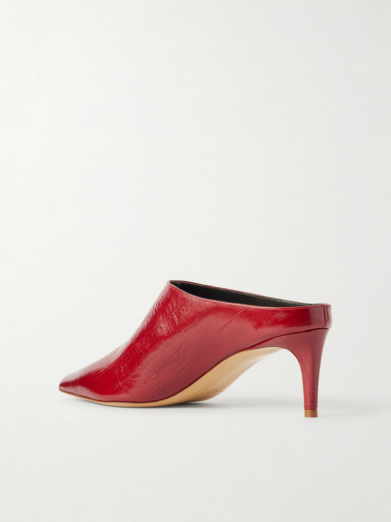LE MONDE BÉRYL Lou Patent-leather Mules outlook