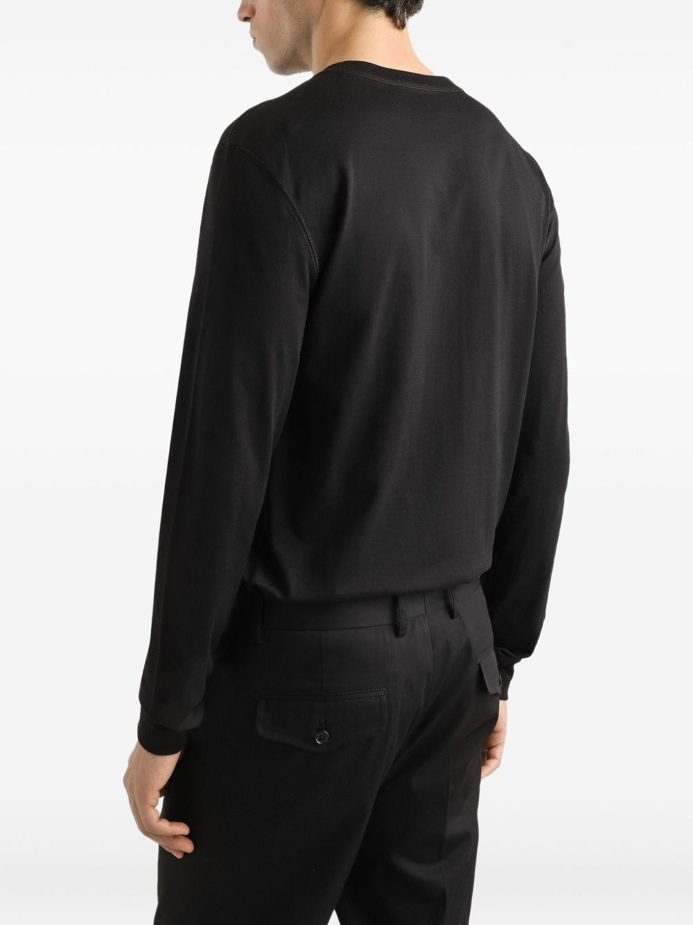 long-sleeve cotton T-shirt - 4