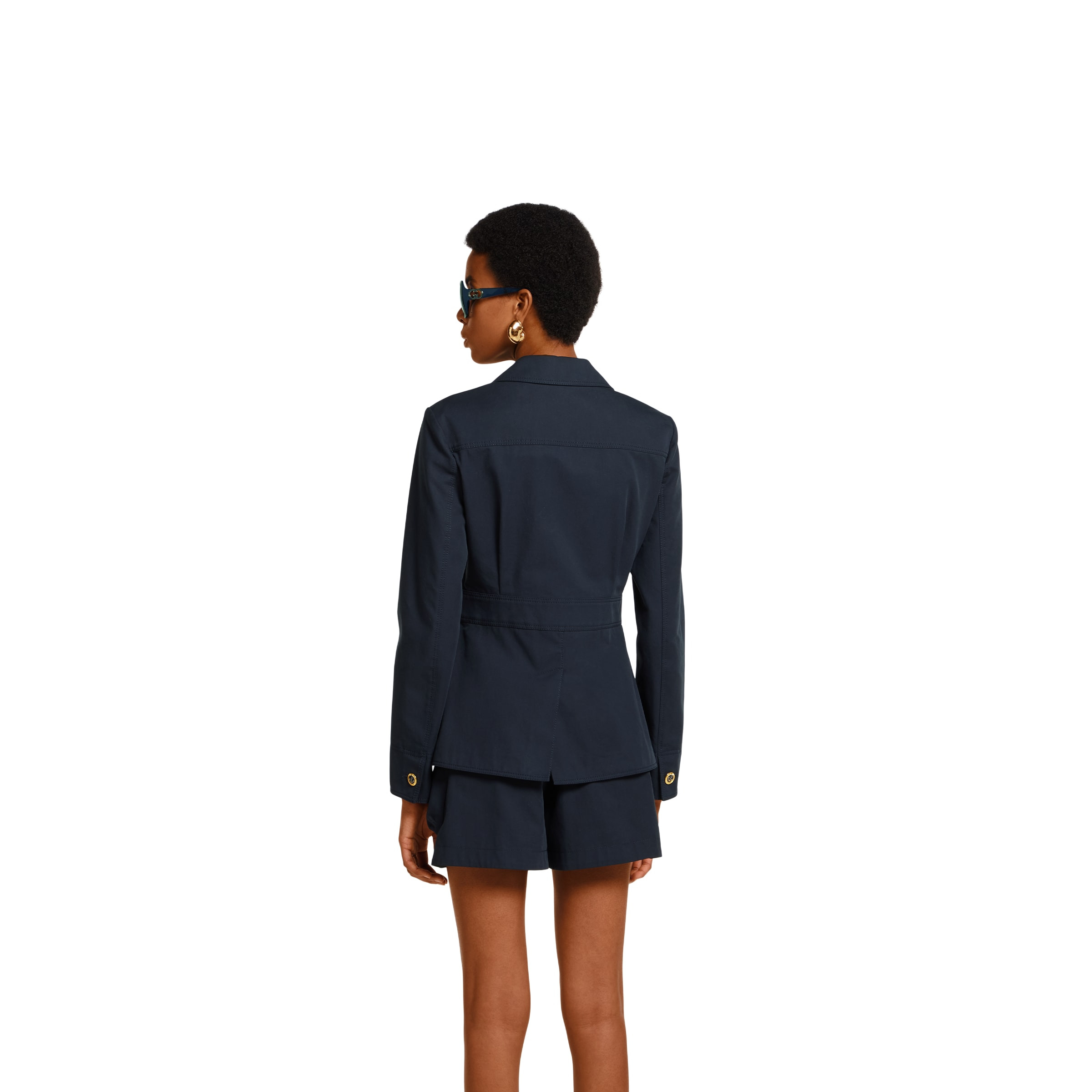 Cotton canvas jacket with embroidery - 4